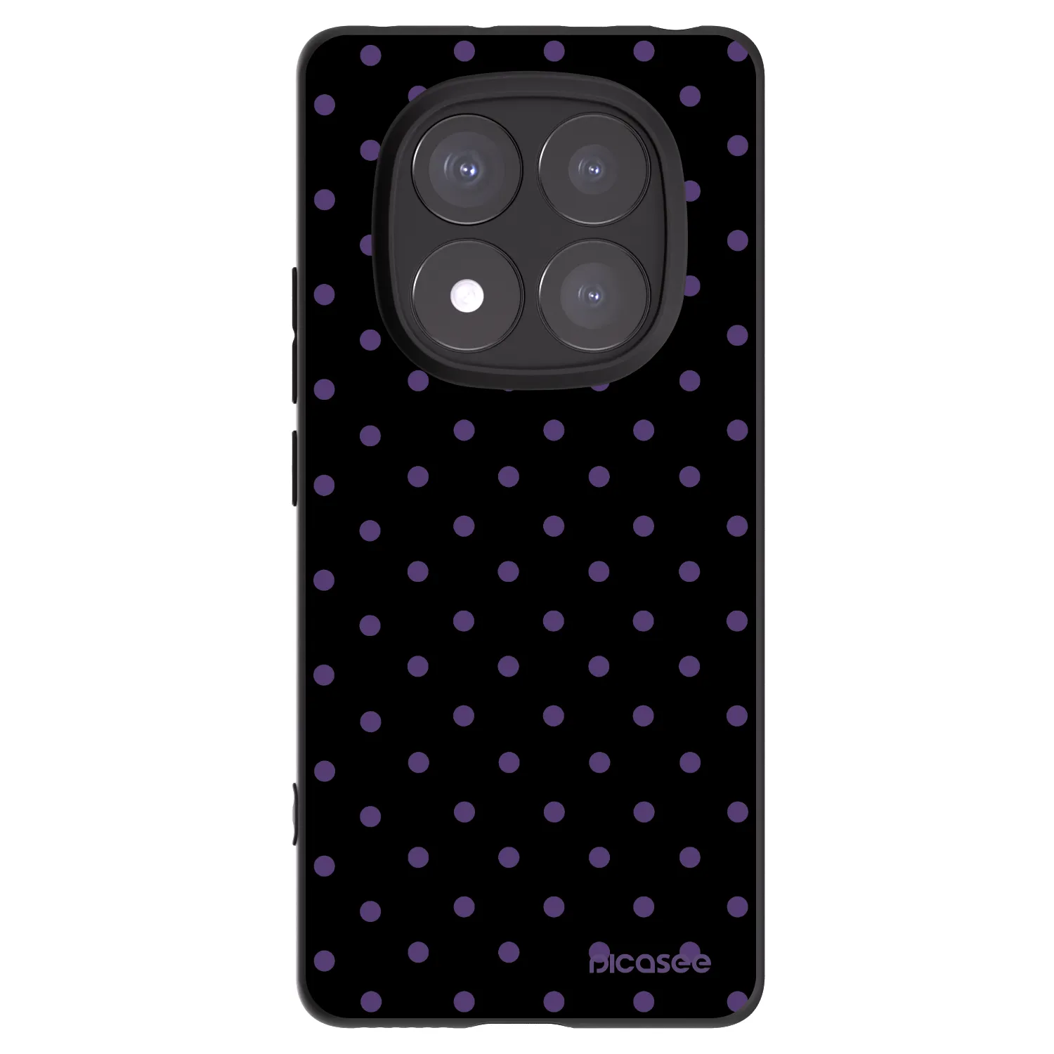 Picasee Μαύρη θήκη σιλικόνης για Xiaomi Redmi Note 14 Pro 5G - Flickers