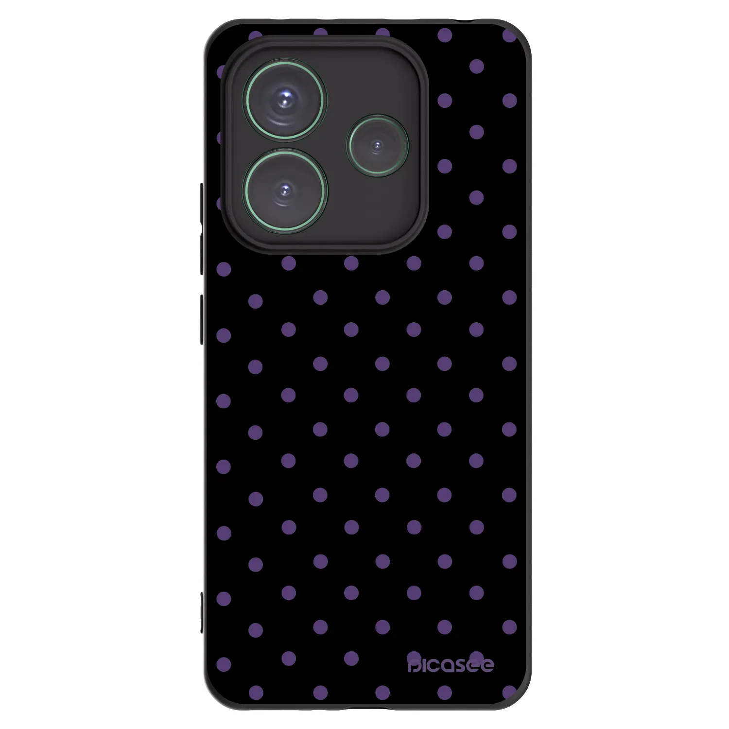 Picasee Μαύρη θήκη σιλικόνης για Xiaomi Redmi Note 14 5G - Flickers