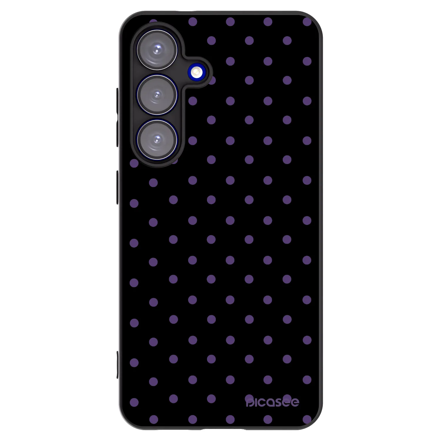 Picasee Μαύρη θήκη σιλικόνης για Samsung Galaxy S25 5G - Flickers