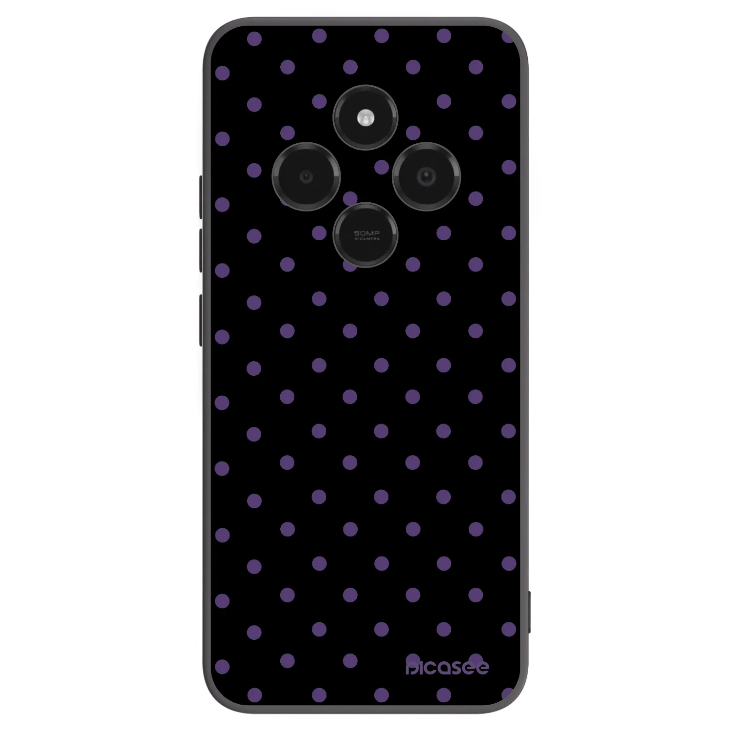 Picasee Μαύρη θήκη σιλικόνης για Xiaomi Poco C75 - Flickers