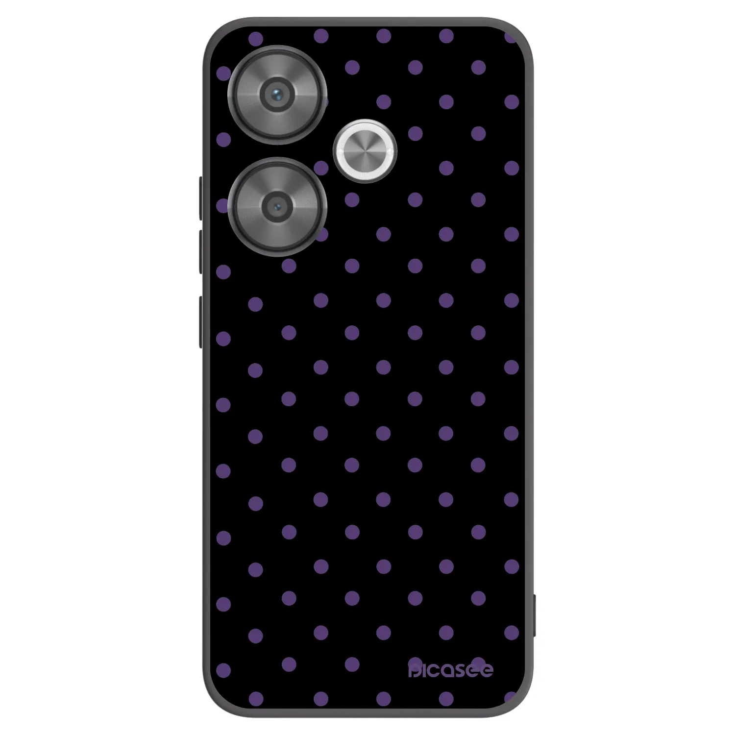 Picasee Μαύρη θήκη σιλικόνης για Xiaomi Poco F6 - Flickers