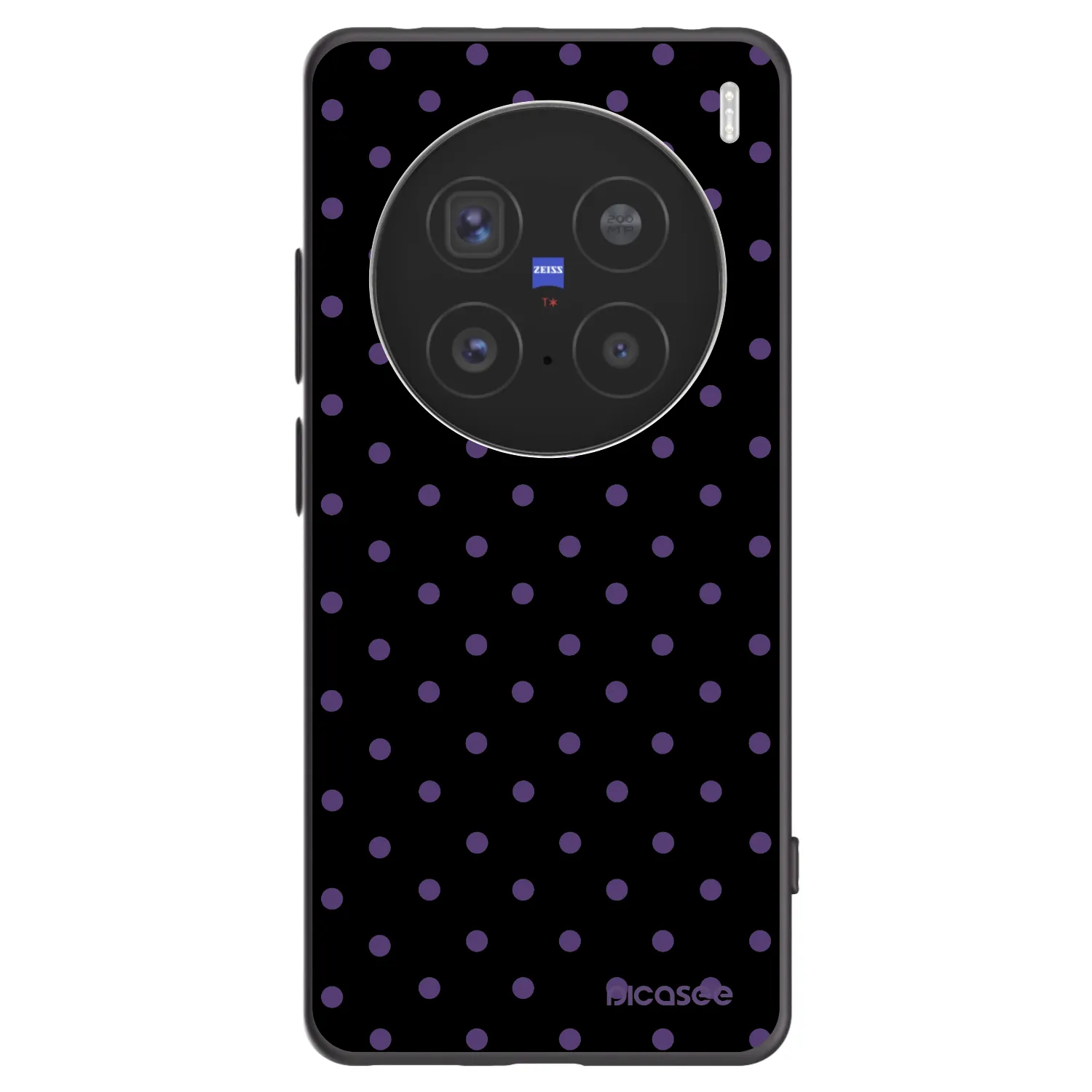 Picasee Μαύρη θήκη σιλικόνης για Vivo X200 Pro - Flickers