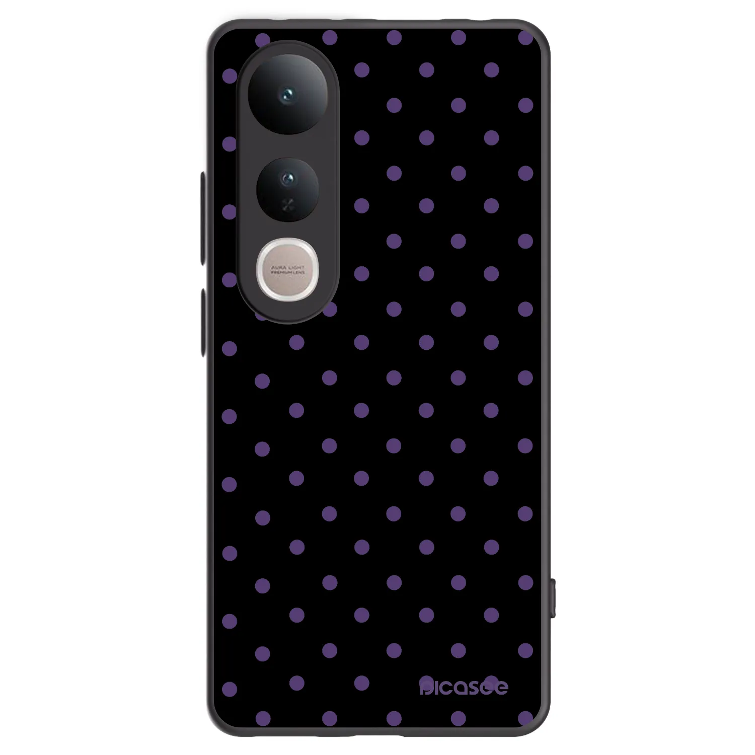 Picasee Μαύρη θήκη σιλικόνης για Vivo V50 Lite 5G - Flickers