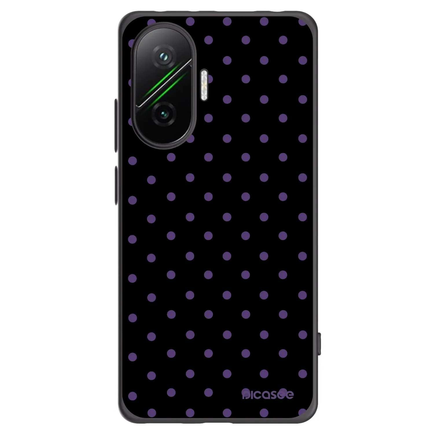 Picasee Μαύρη θήκη σιλικόνης για Xiaomi Poco F7 5G - Flickers