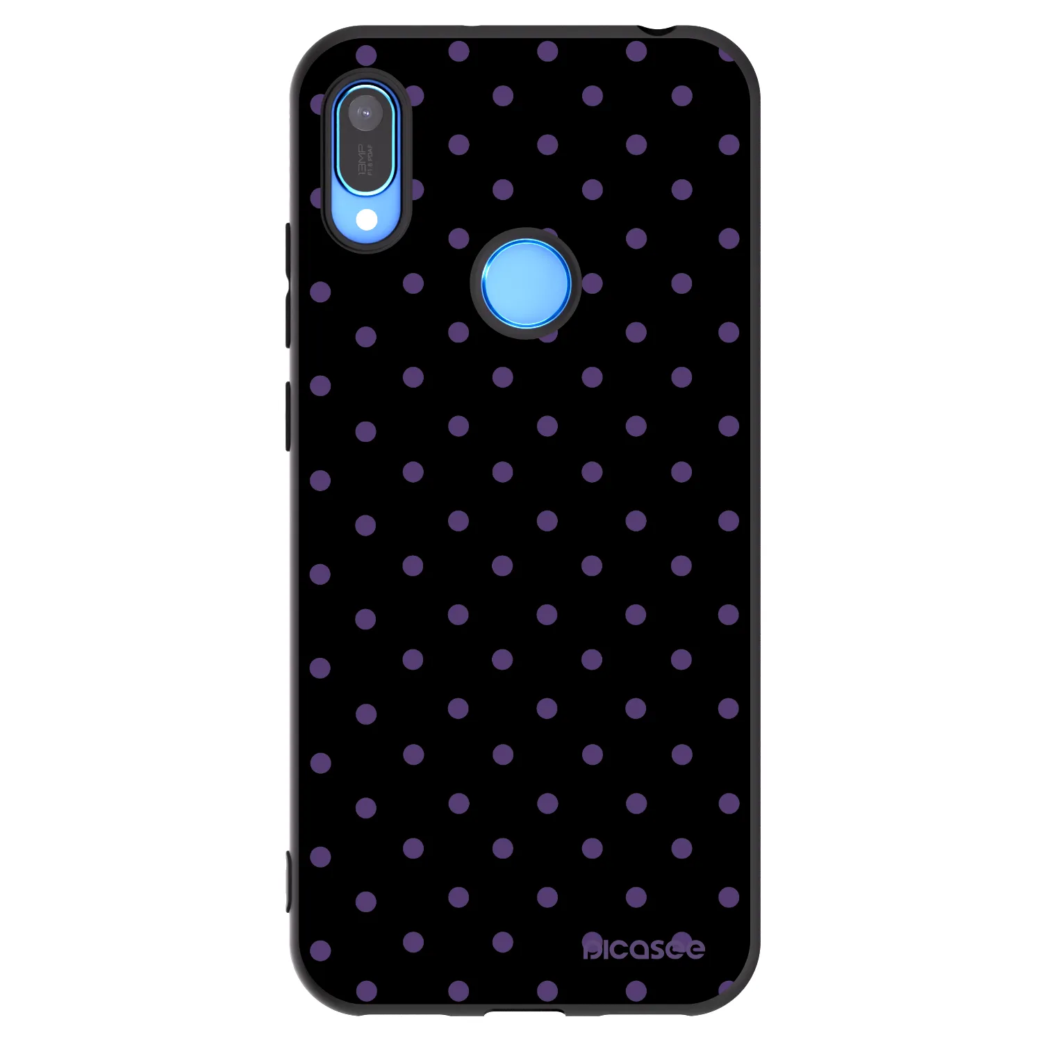 Picasee Μαύρη θήκη σιλικόνης για Huawei Y6 2019 - Flickers