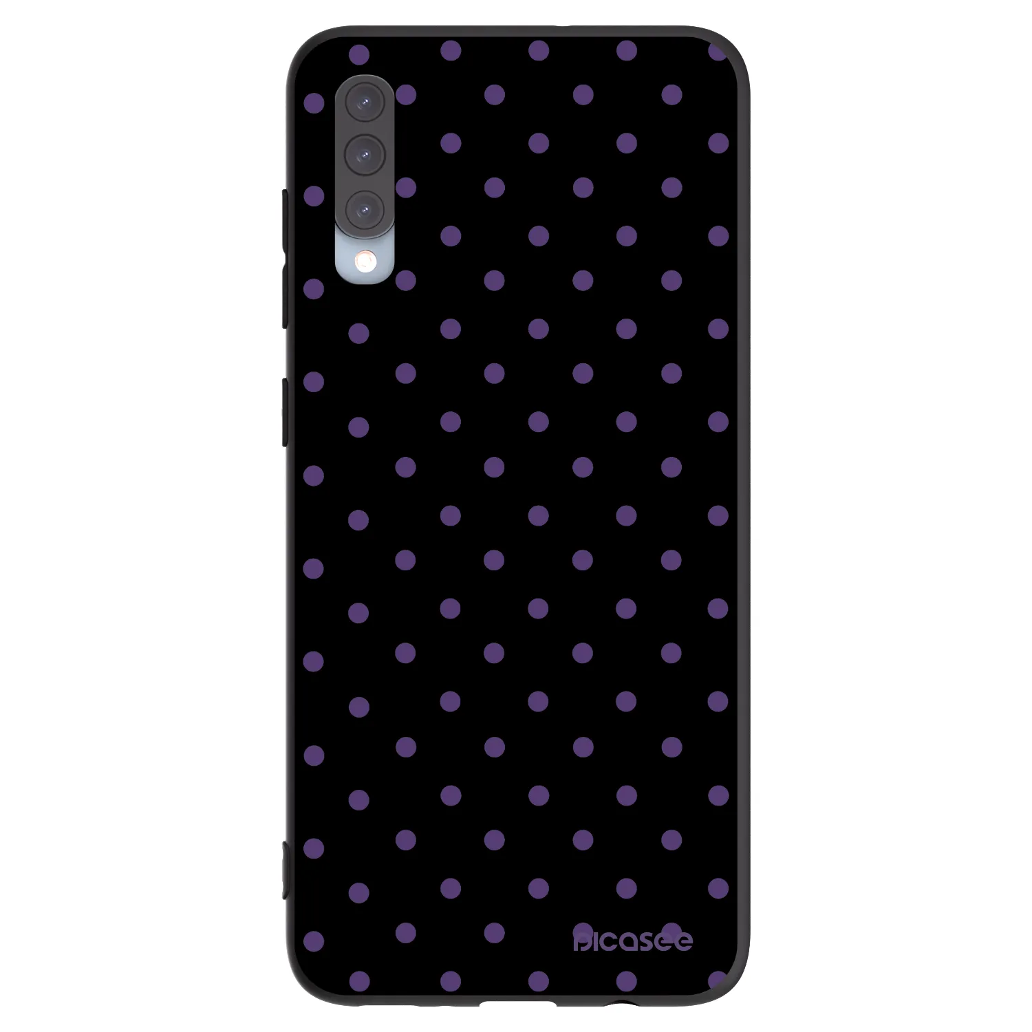 Picasee Μαύρη θήκη σιλικόνης για Samsung Galaxy A70 A705F - Flickers