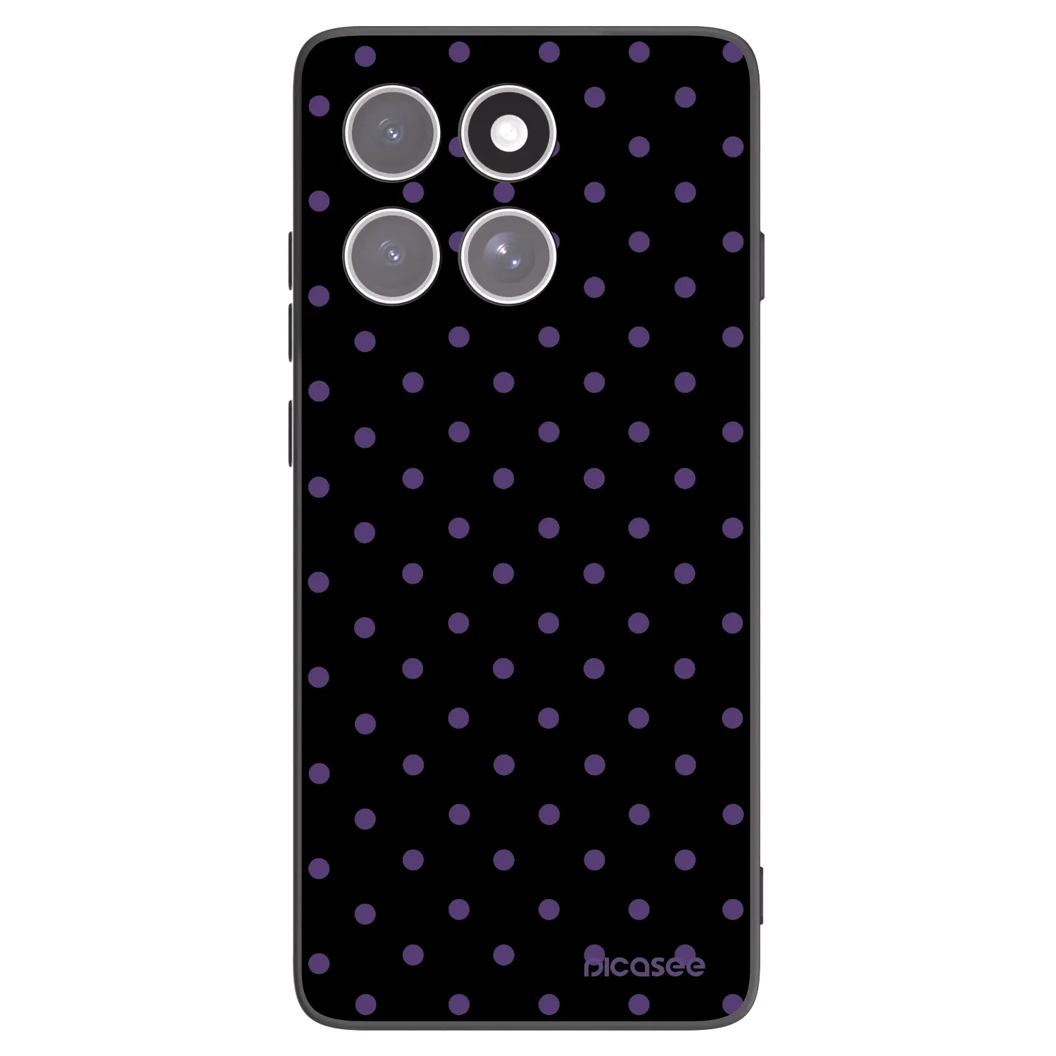 Picasee Μαύρη θήκη σιλικόνης για Motorola Edge 60 Pro - Flickers
