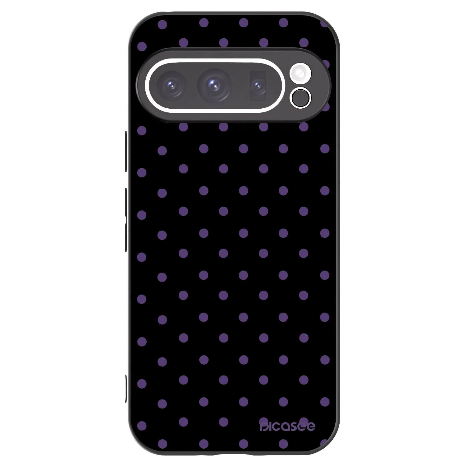 Picasee Μαύρη θήκη σιλικόνης για Google Pixel 9 Pro XL - Flickers