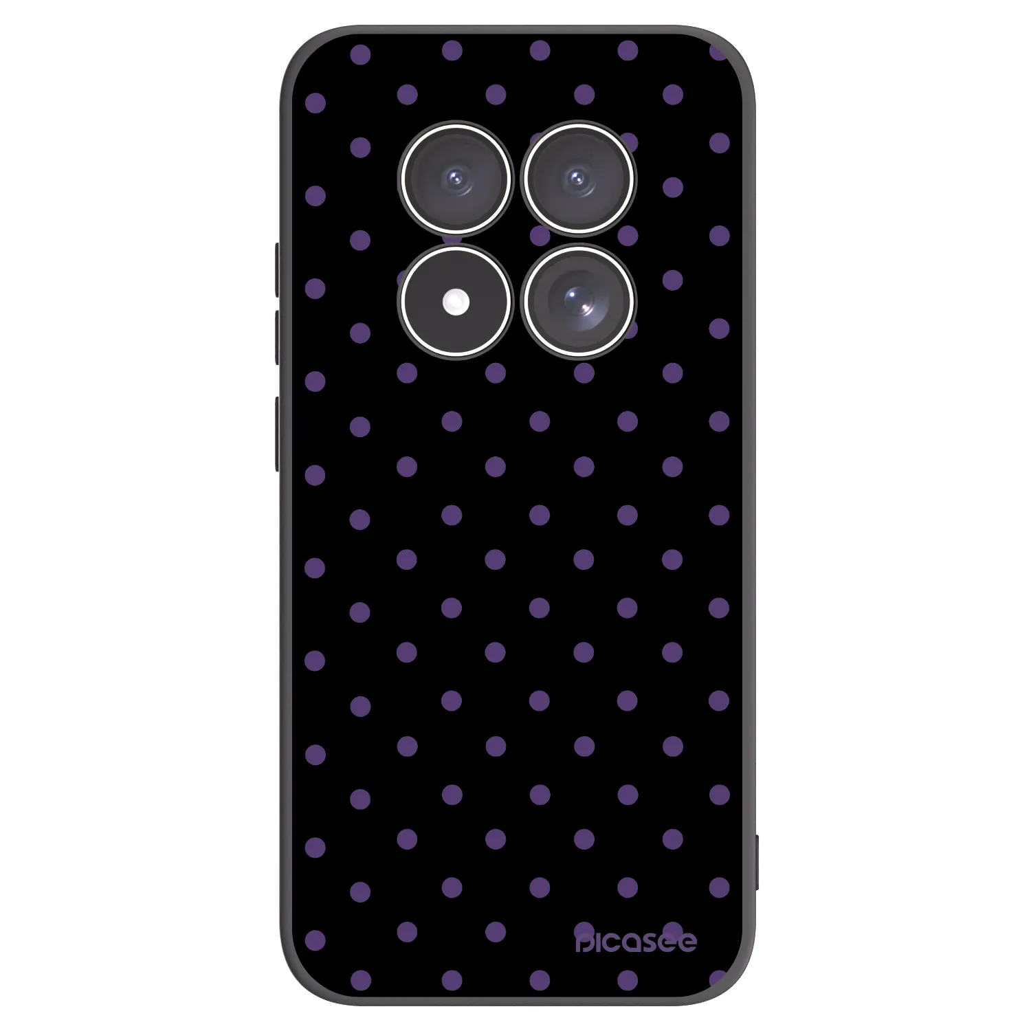 Picasee Μαύρη θήκη σιλικόνης για Xiaomi Redmi Note 15 Pro 4G - Flickers