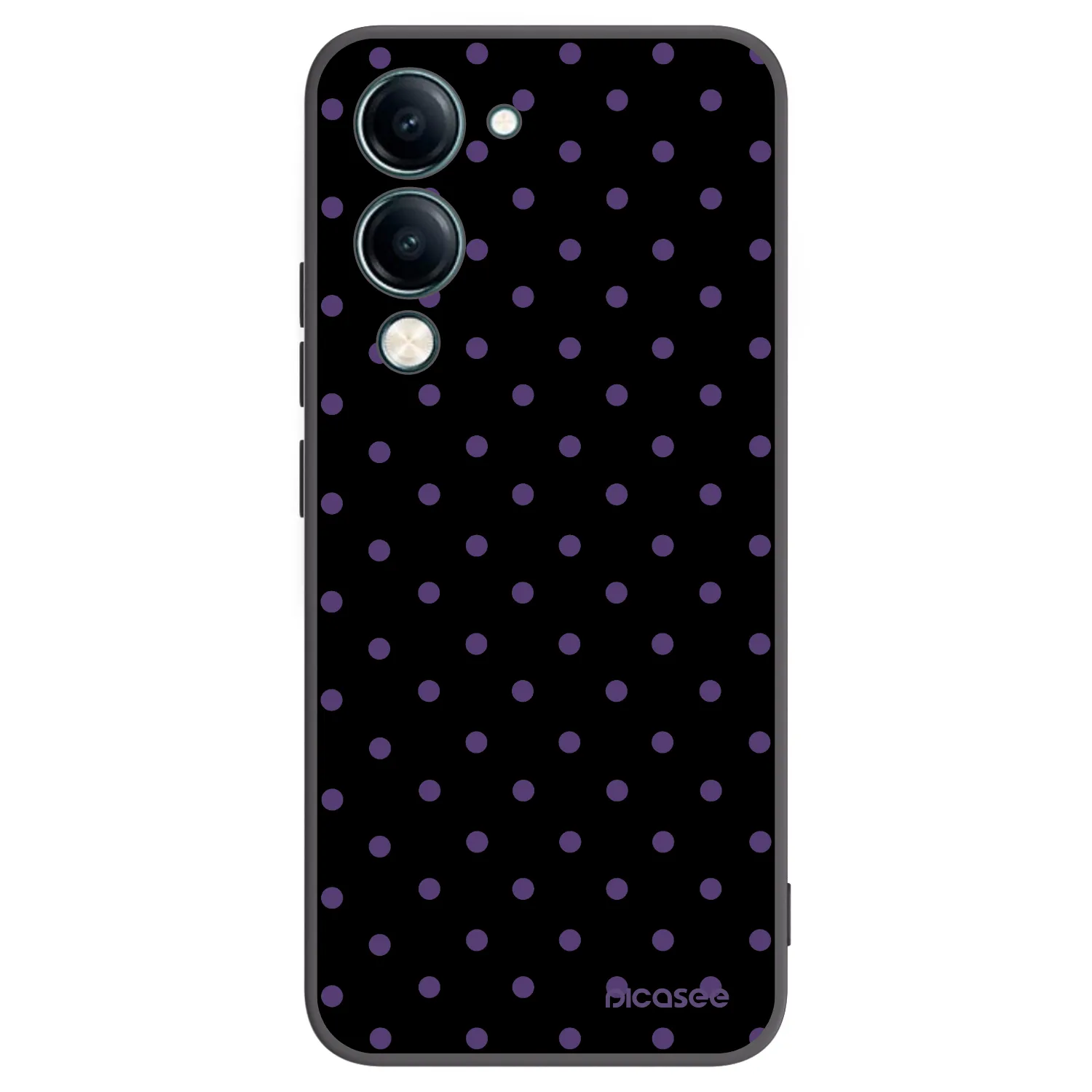 Picasee Μαύρη θήκη σιλικόνης για Vivo Y29s 5G - Flickers