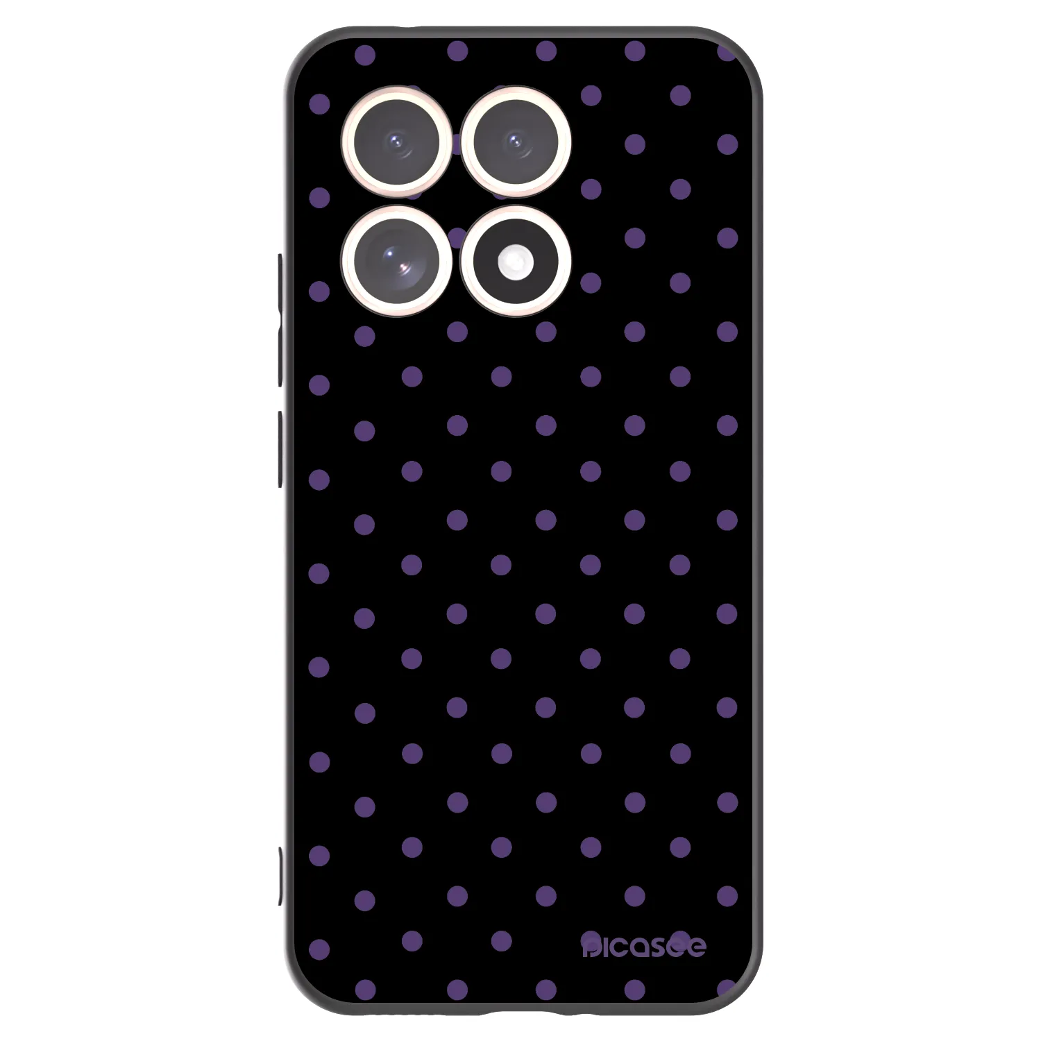 Picasee Μαύρη θήκη σιλικόνης για Xiaomi 15T - Flickers