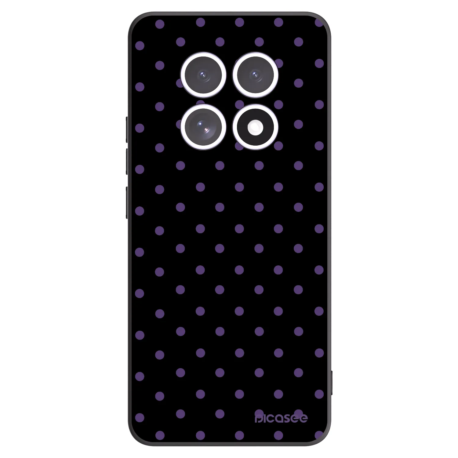 Picasee Μαύρη θήκη σιλικόνης για Xiaomi Redmi Note 15 4G - Flickers