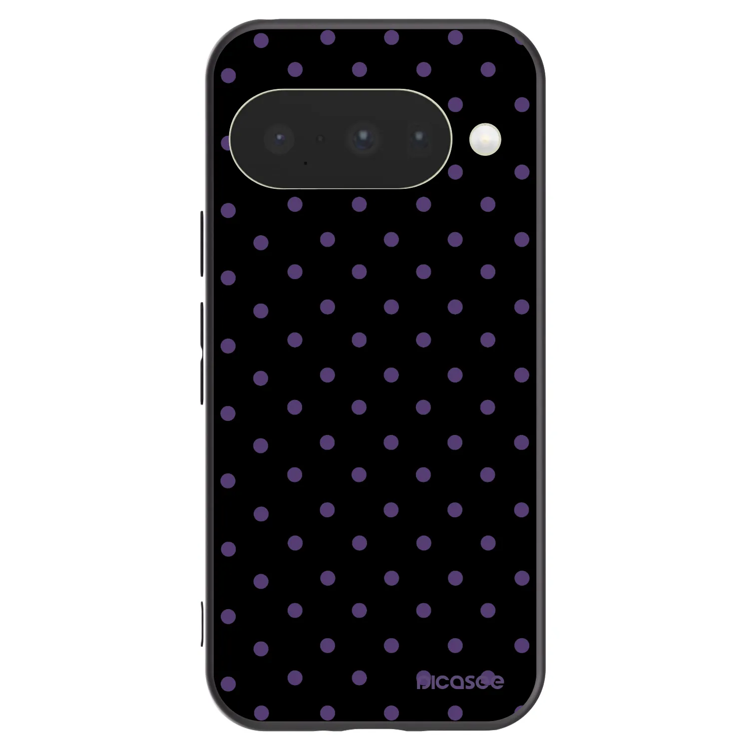 Picasee Μαύρη θήκη σιλικόνης για Google Pixel 10 - Flickers