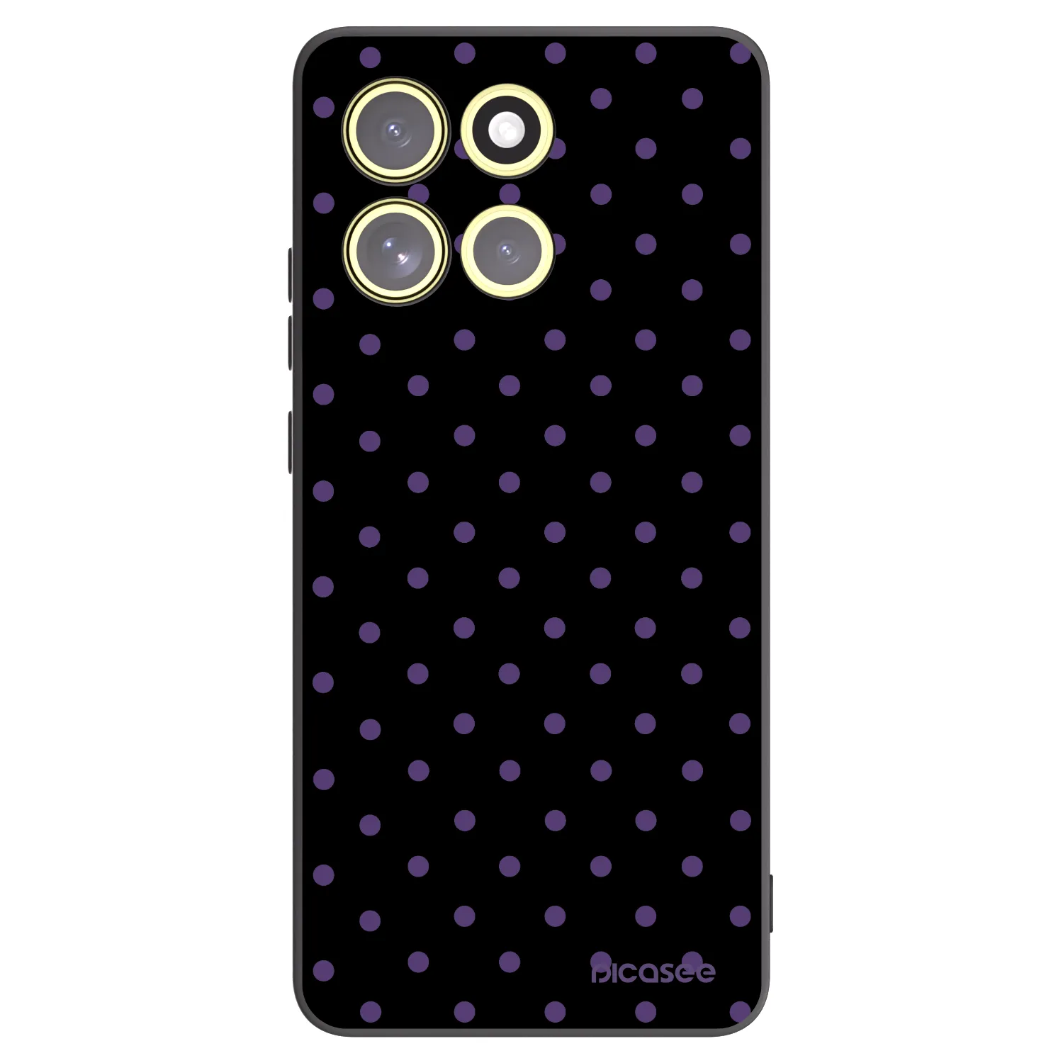 Picasee Μαύρη θήκη σιλικόνης για Motorola Moto G86 Power 5G - Flickers