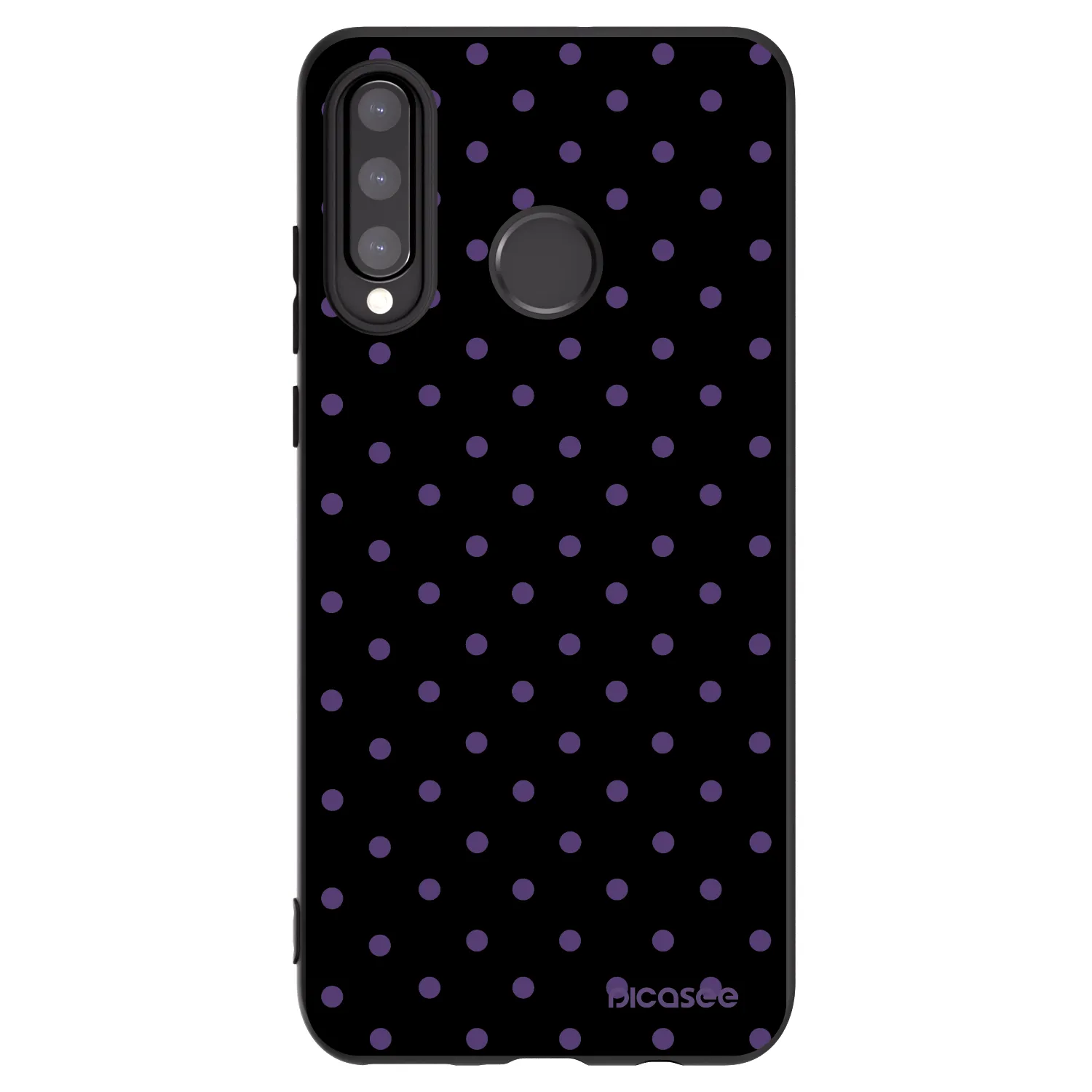 Picasee Μαύρη θήκη σιλικόνης για Huawei P30 Lite - Flickers