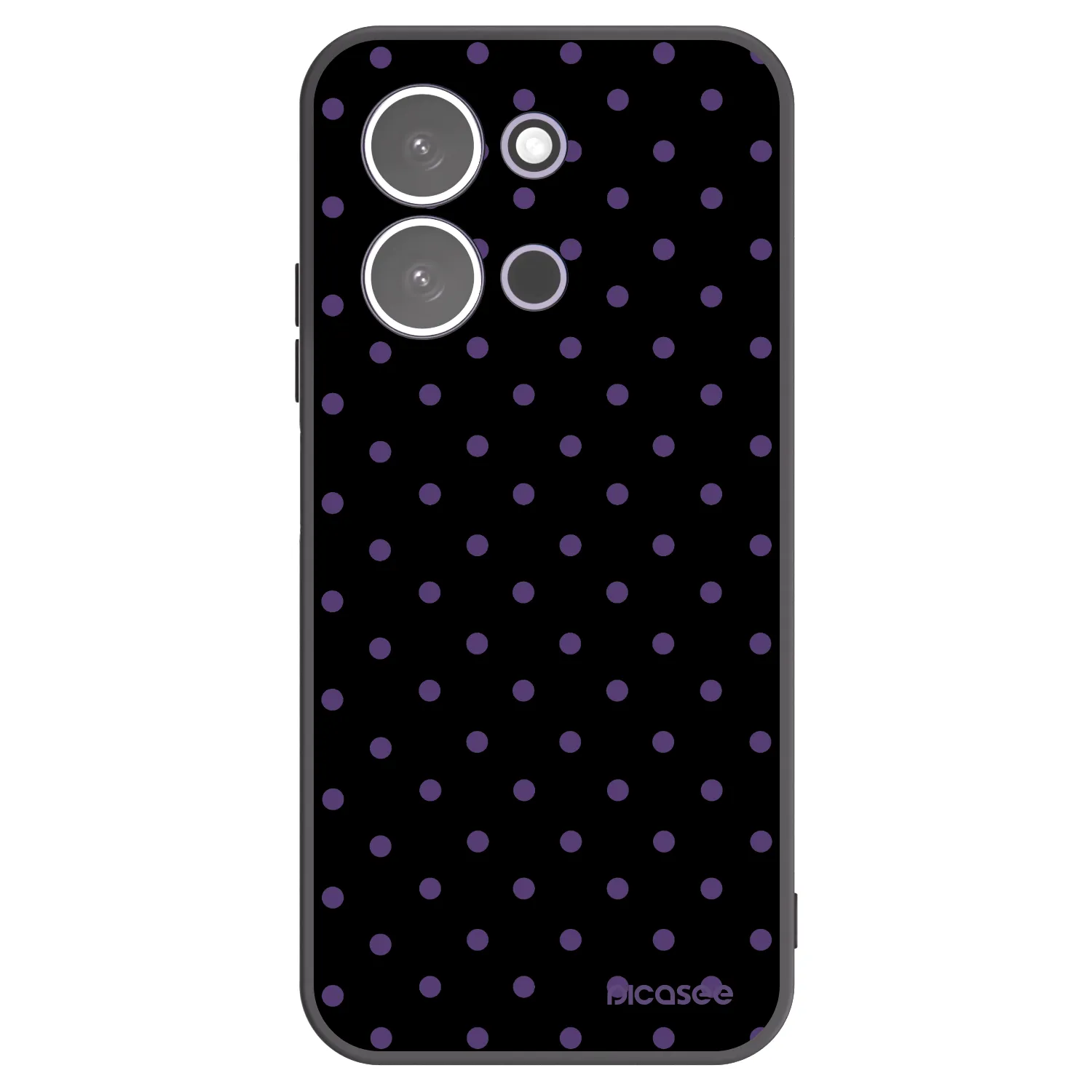 Picasee Μαύρη θήκη σιλικόνης για Xiaomi Redmi 15C 5G - Flickers