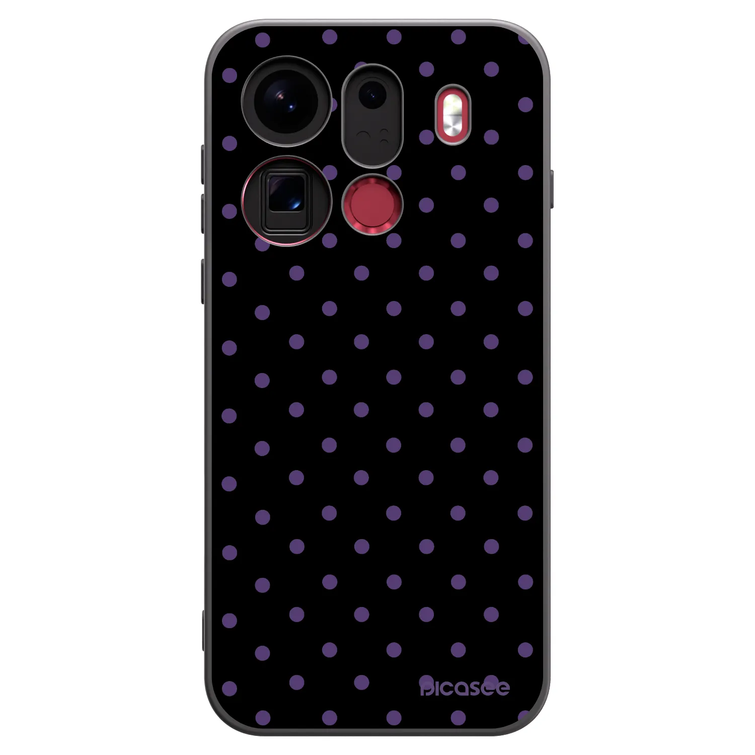Picasee Μαύρη θήκη σιλικόνης για OPPO Find X9 Pro - Flickers