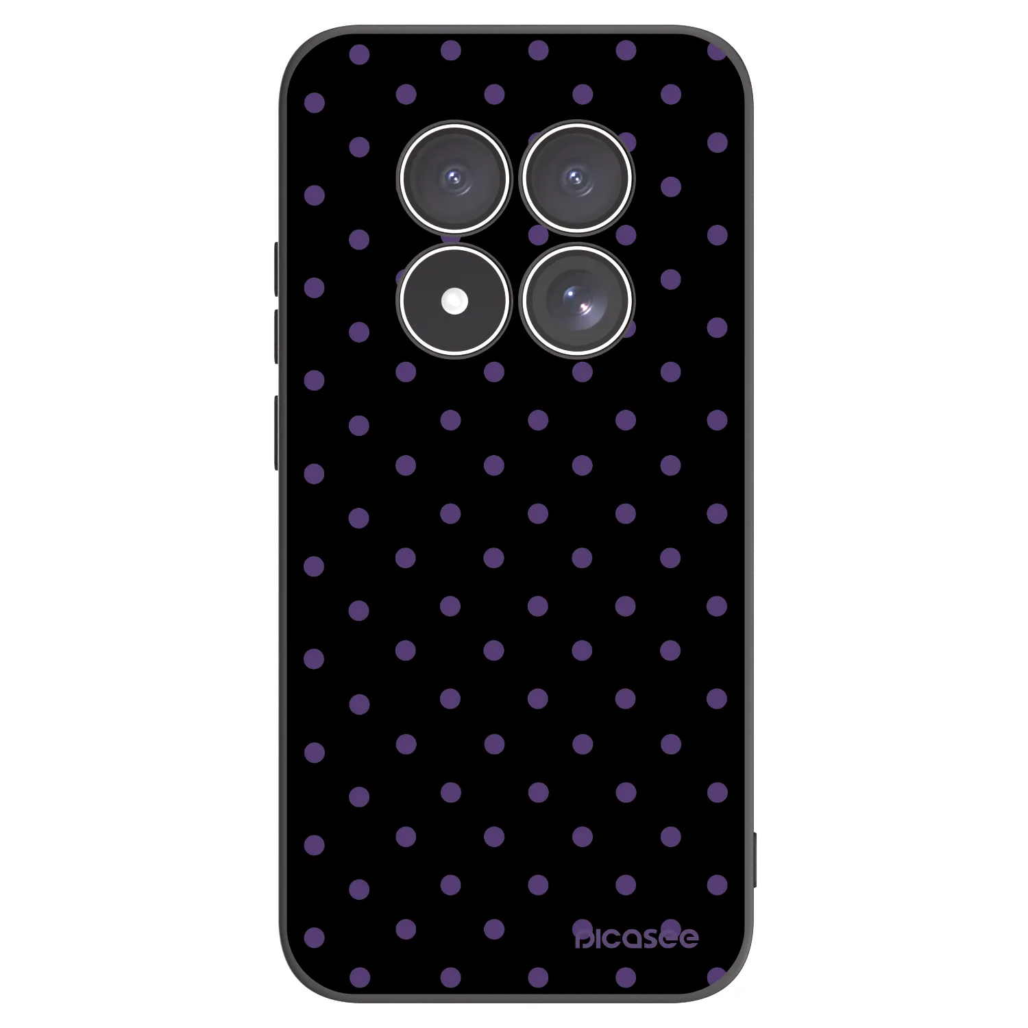 Picasee Μαύρη θήκη σιλικόνης για Xiaomi Redmi Note 15 Pro 5G - Flickers