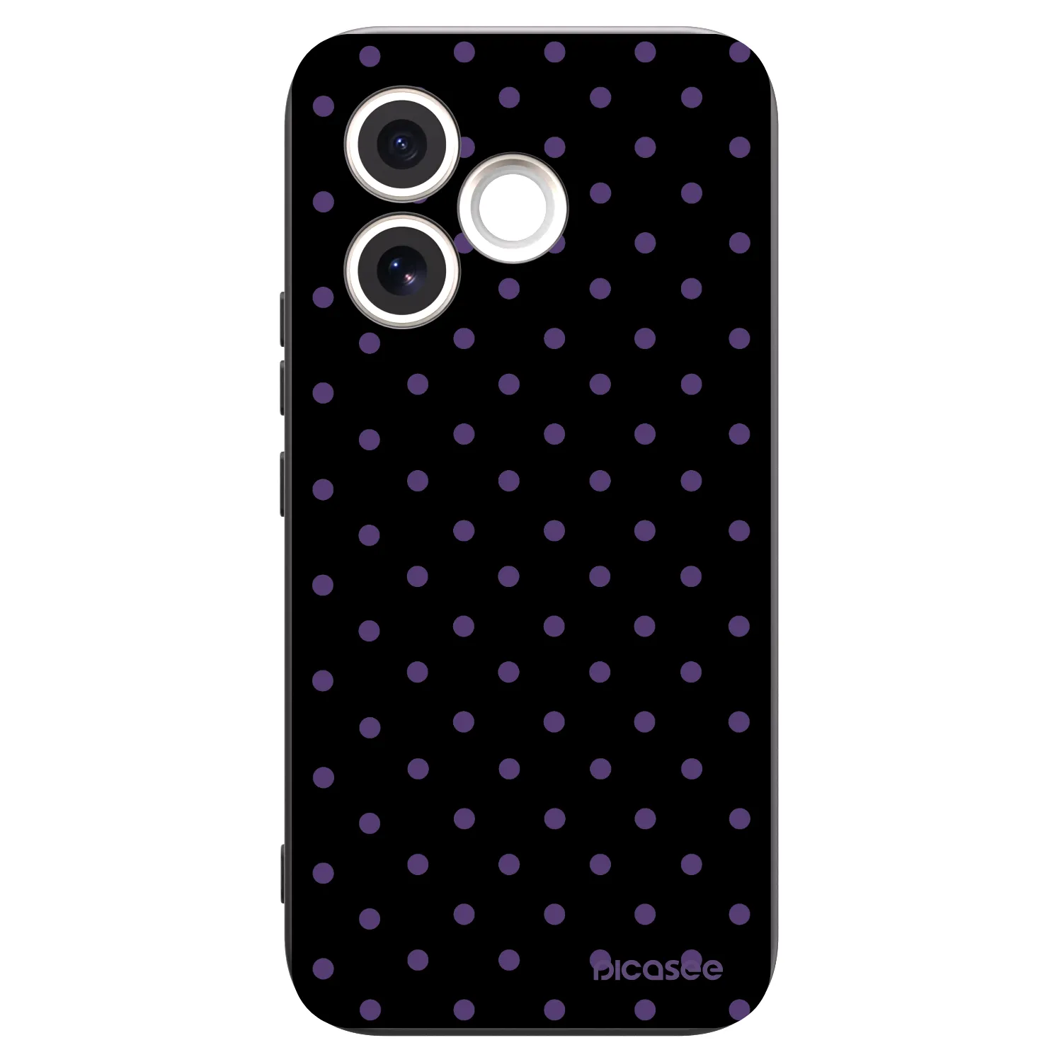 Picasee Μαύρη θήκη σιλικόνης για Honor 600 Lite - Flickers