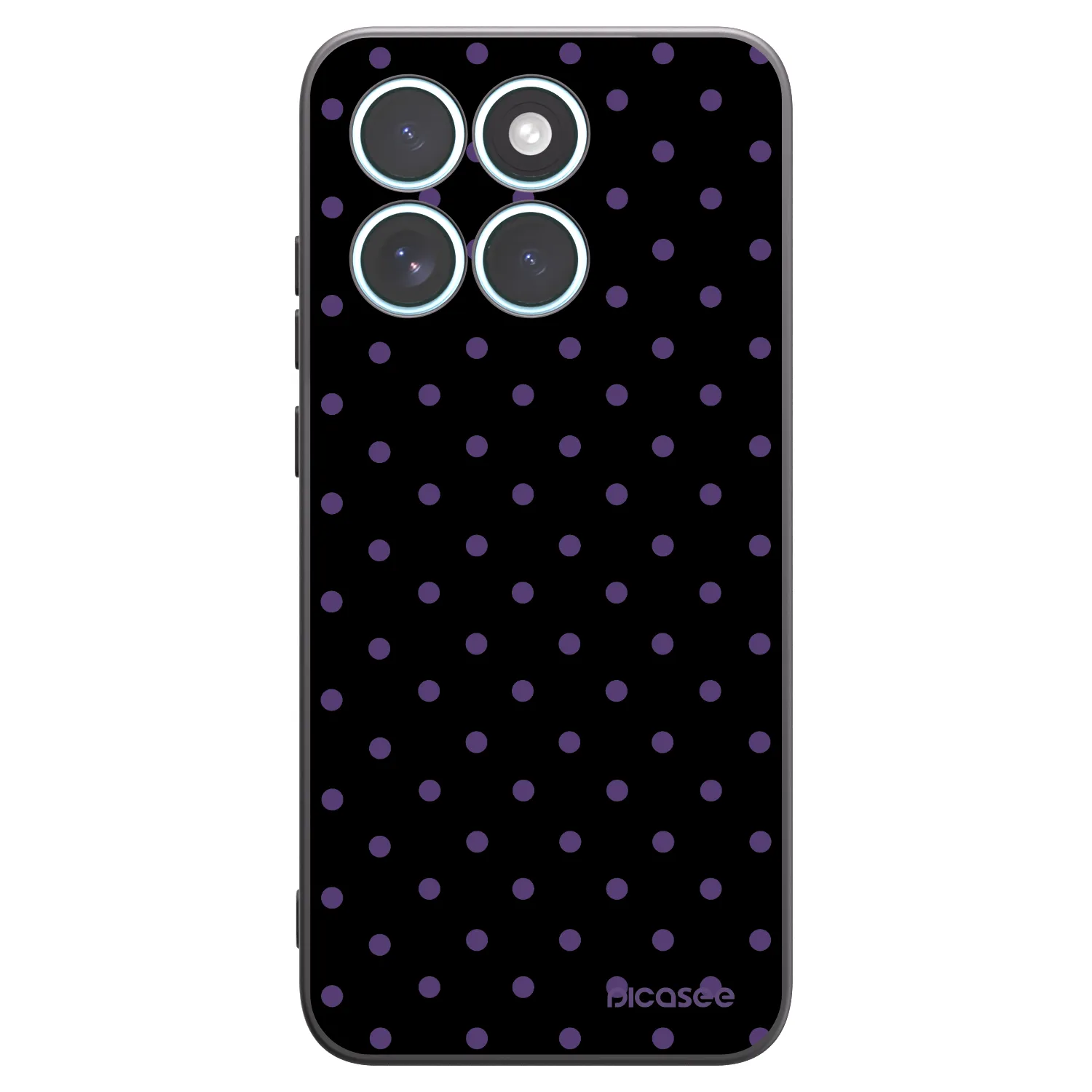 Picasee Μαύρη θήκη σιλικόνης για Motorola Edge 70 Fusion - Flickers