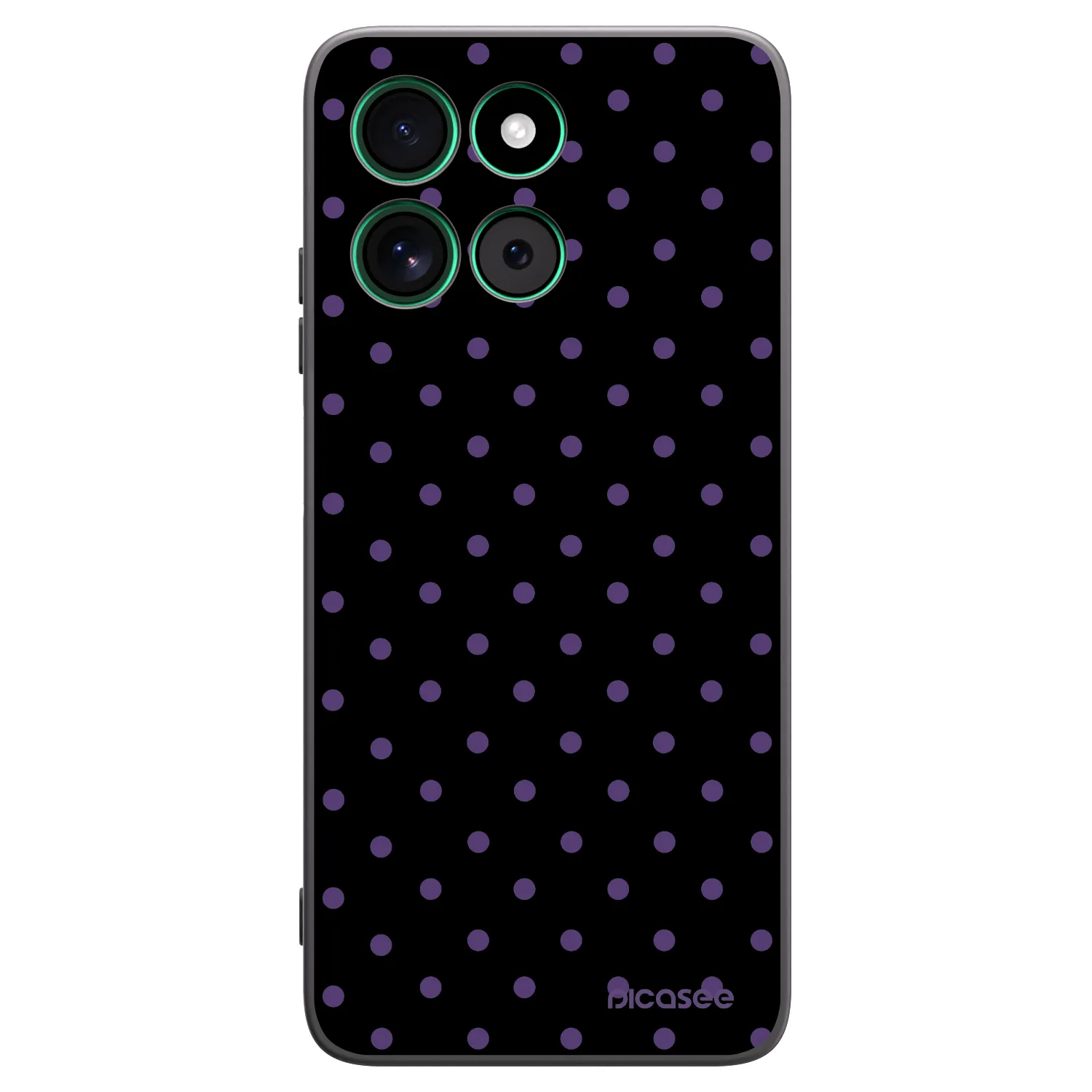 Picasee Μαύρη θήκη σιλικόνης για Motorola Moto G57 Power - Flickers