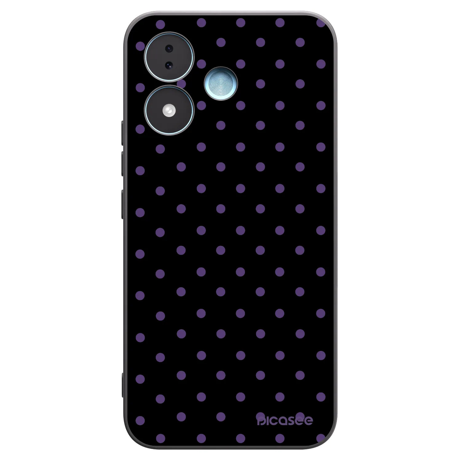 Picasee Μαύρη θήκη σιλικόνης για Xiaomi Redmi Note 17 5G - Flickers