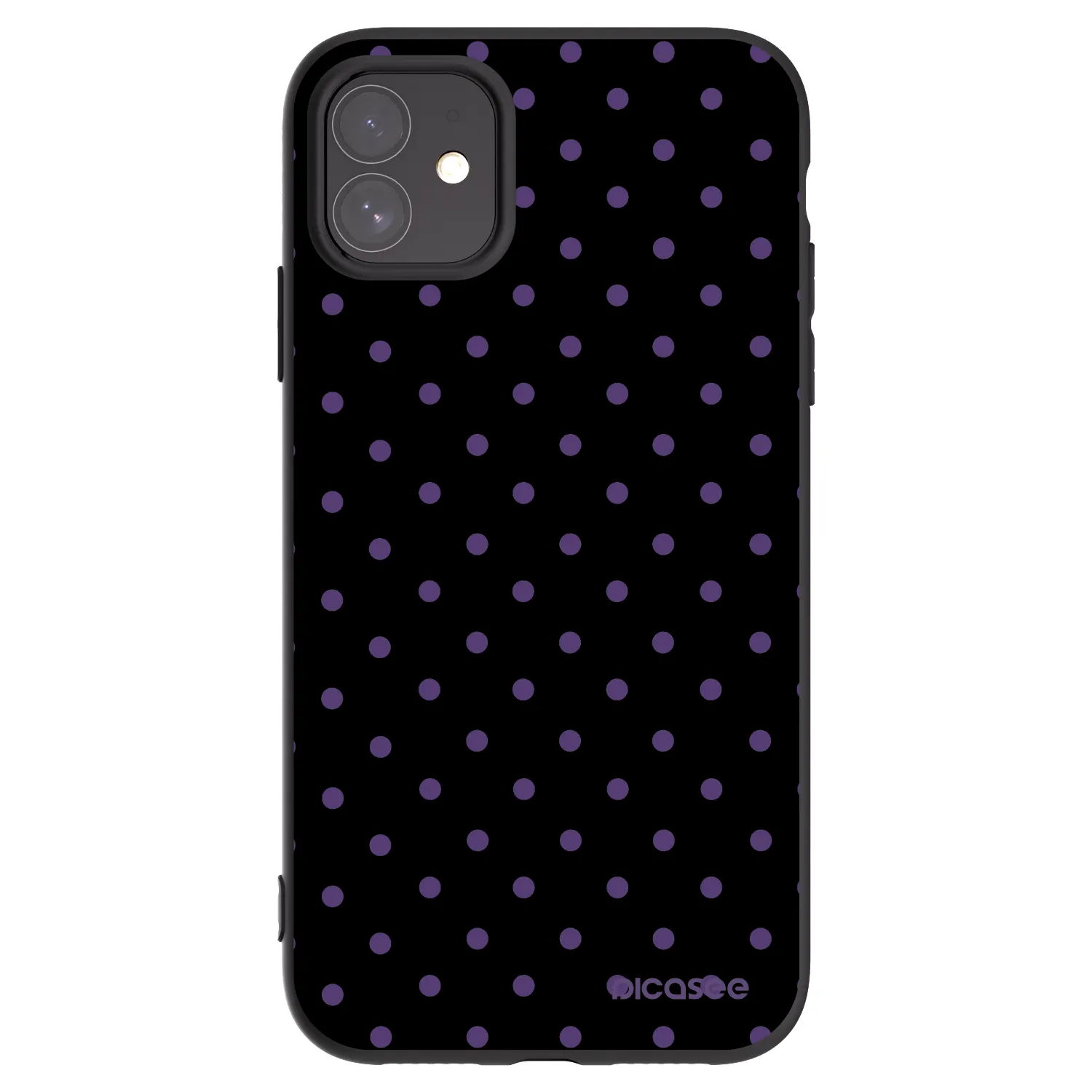 Picasee Μαύρη θήκη σιλικόνης για Apple iPhone 11 - Flickers