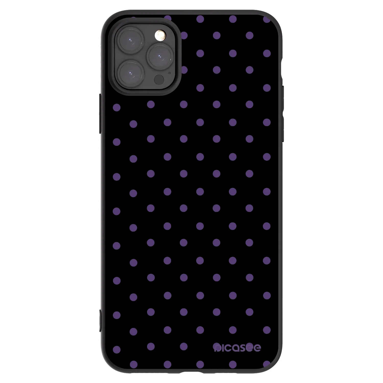 Picasee Μαύρη θήκη σιλικόνης για Apple iPhone 11 Pro Max - Flickers
