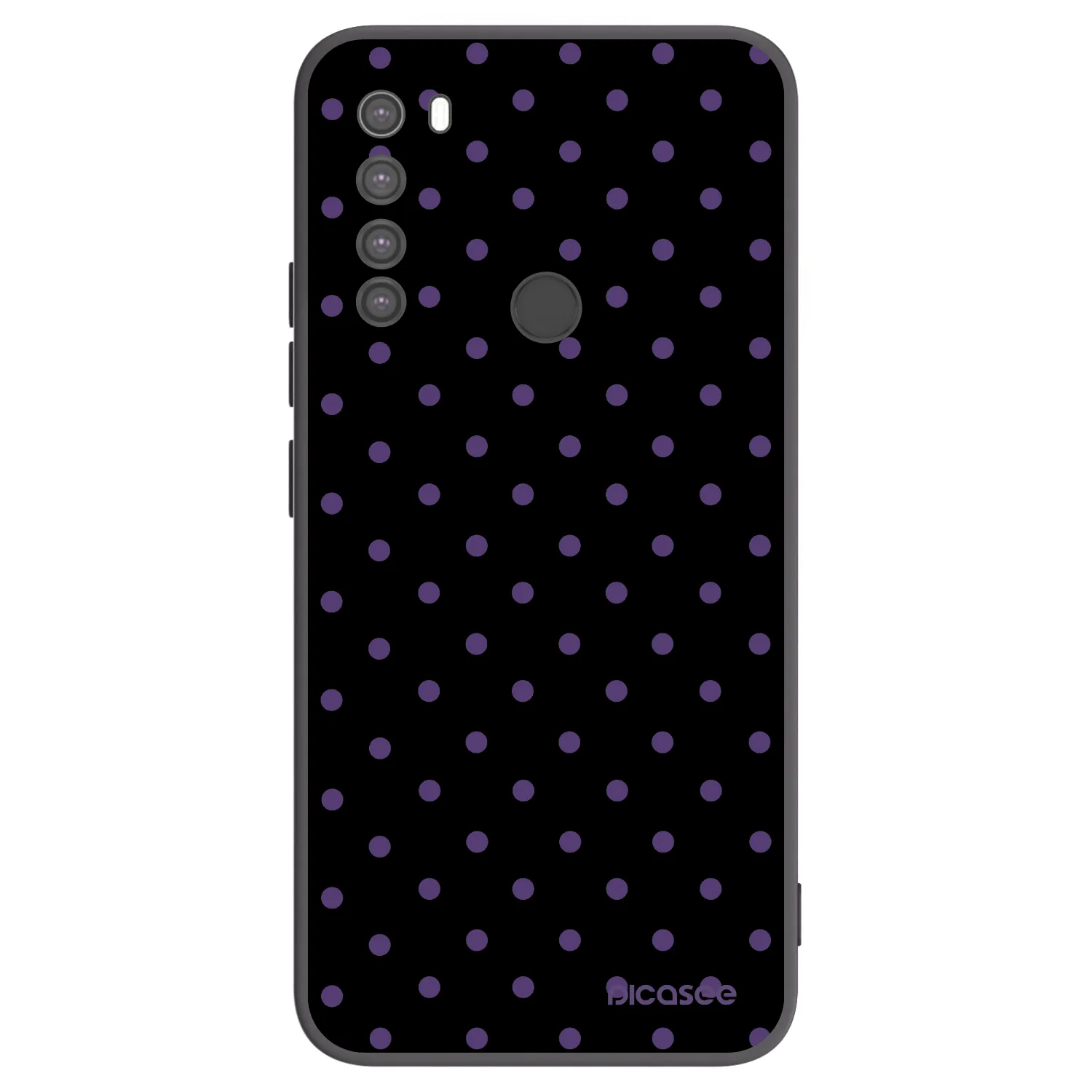 Picasee Μαύρη θήκη σιλικόνης για Xiaomi Redmi Note 8 - Flickers