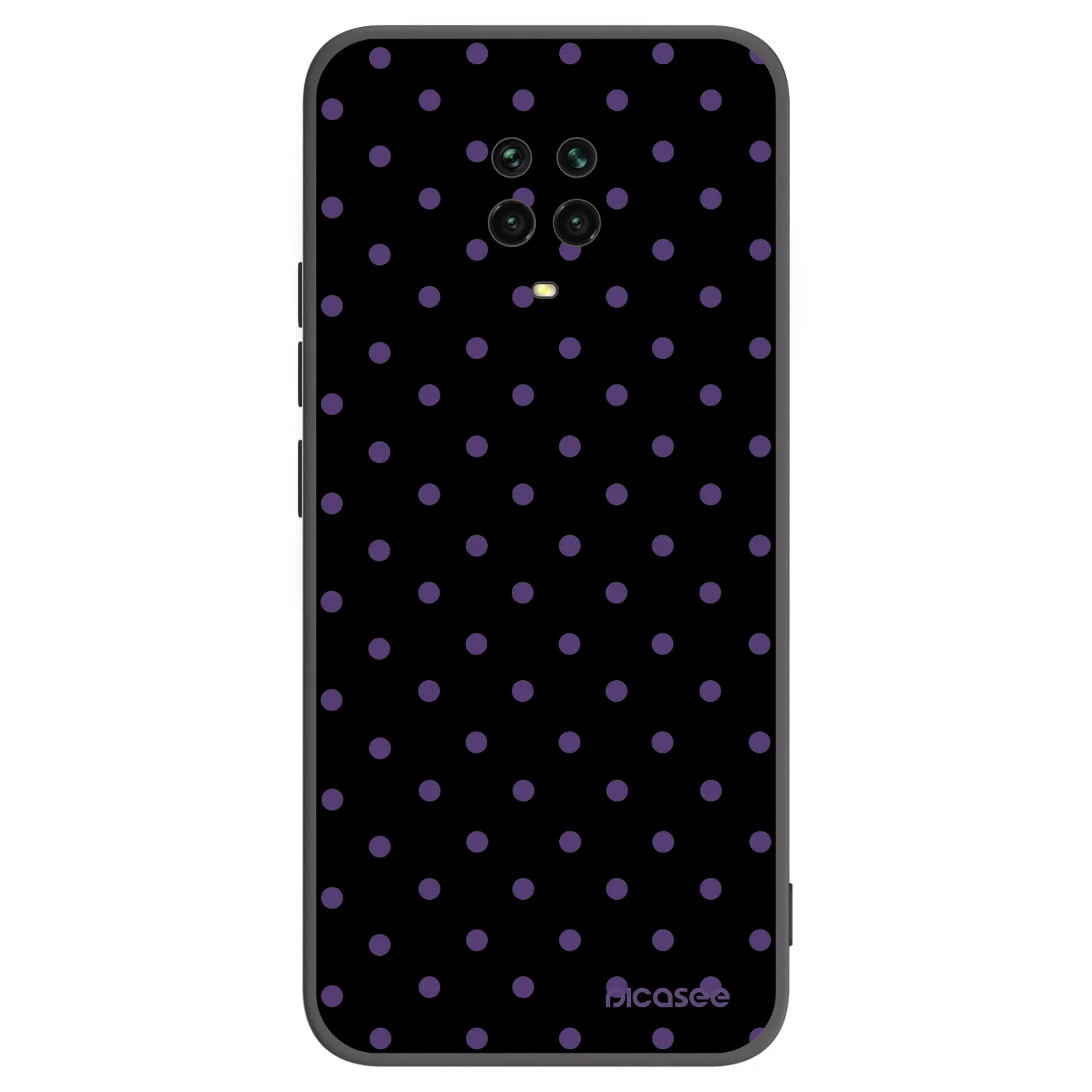 Picasee Μαύρη θήκη σιλικόνης για Xiaomi Redmi Note 9 Pro - Flickers