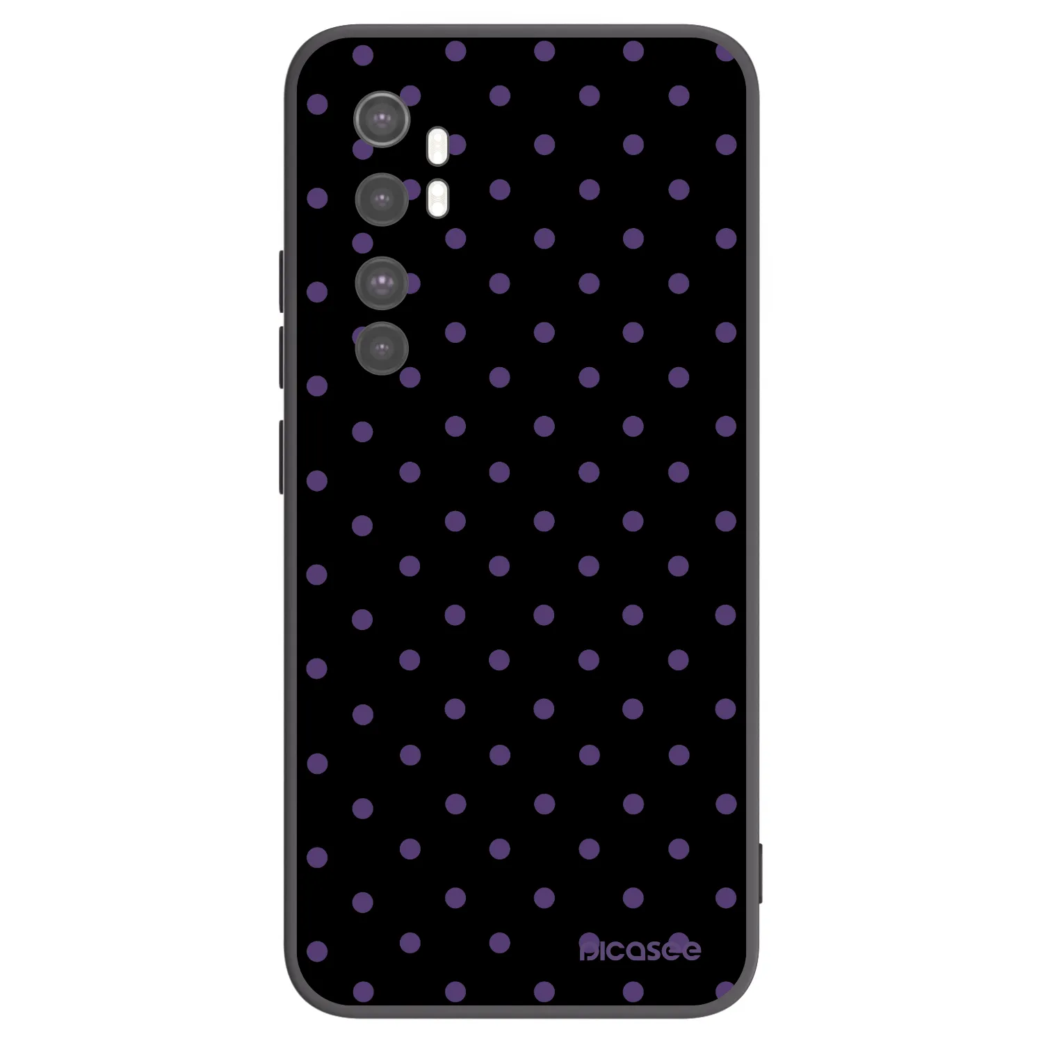 Picasee Μαύρη θήκη σιλικόνης για Xiaomi Mi Note 10 Lite - Flickers