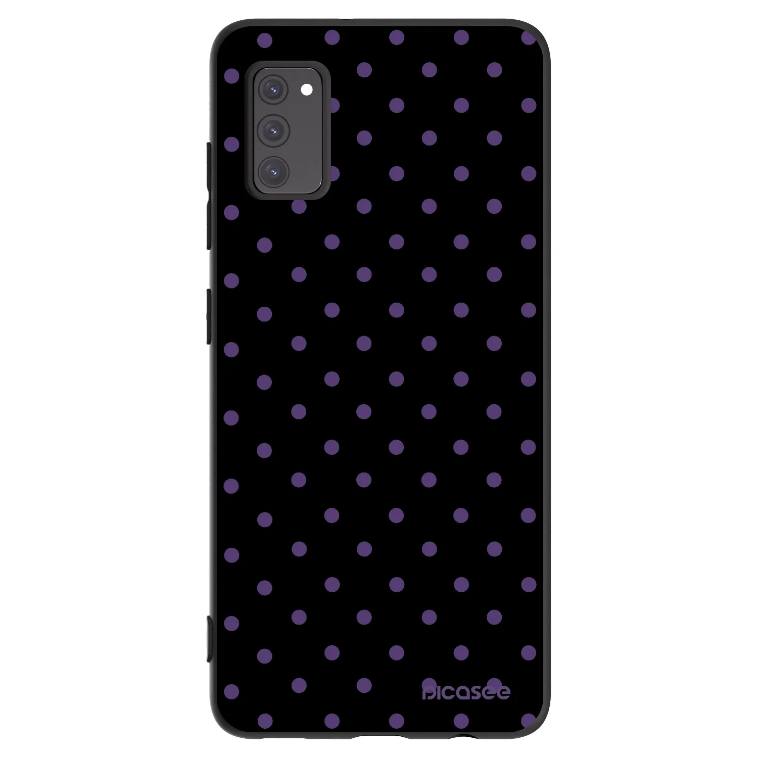 Picasee Μαύρη θήκη σιλικόνης για Samsung Galaxy A41 A415F - Flickers