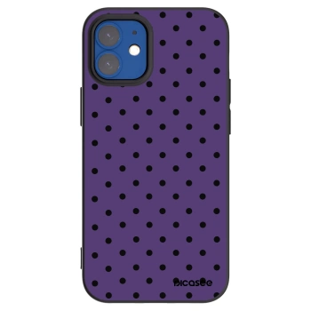 Picasee Μαύρη θήκη σιλικόνης για Apple iPhone 12 mini - Flickers 2