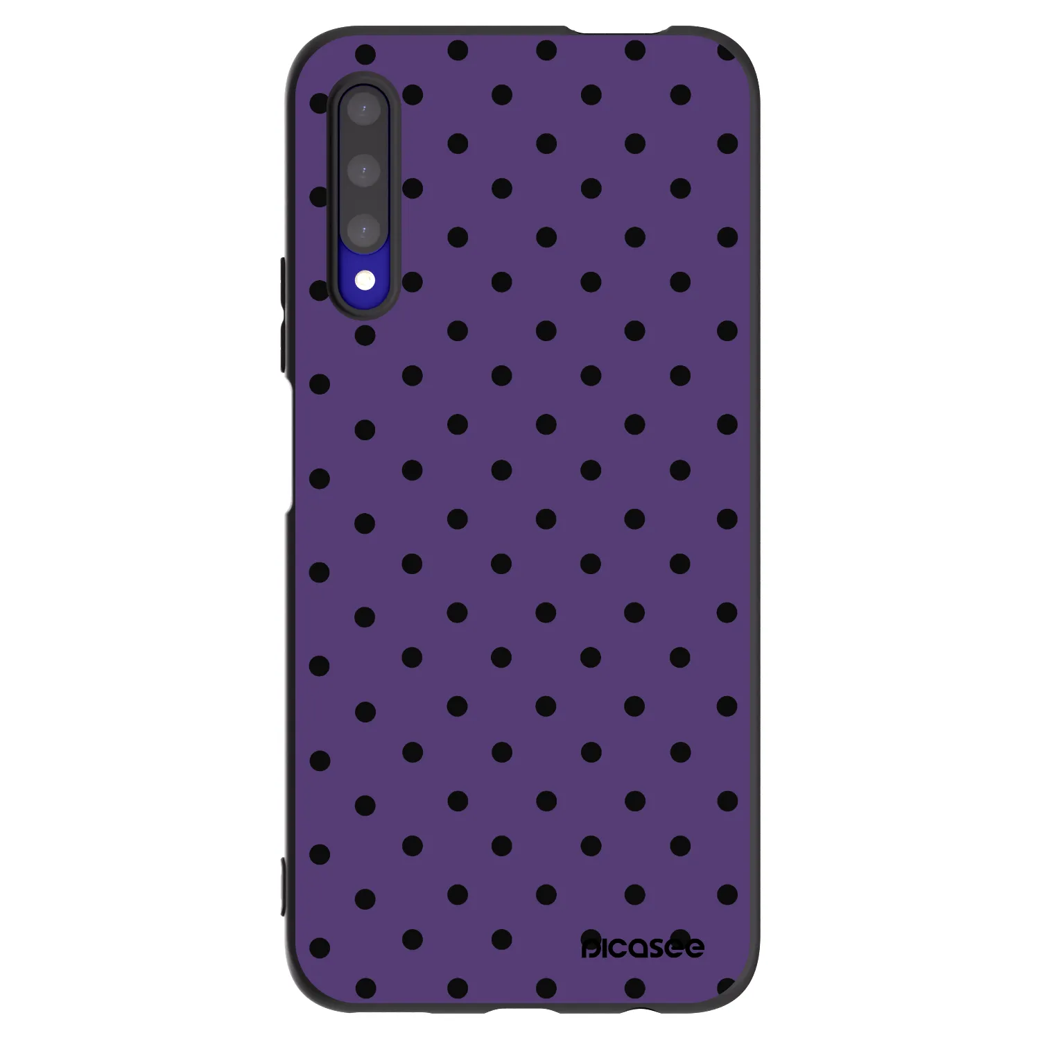 Picasee Μαύρη θήκη σιλικόνης για Honor 9X Pro - Flickers 2
