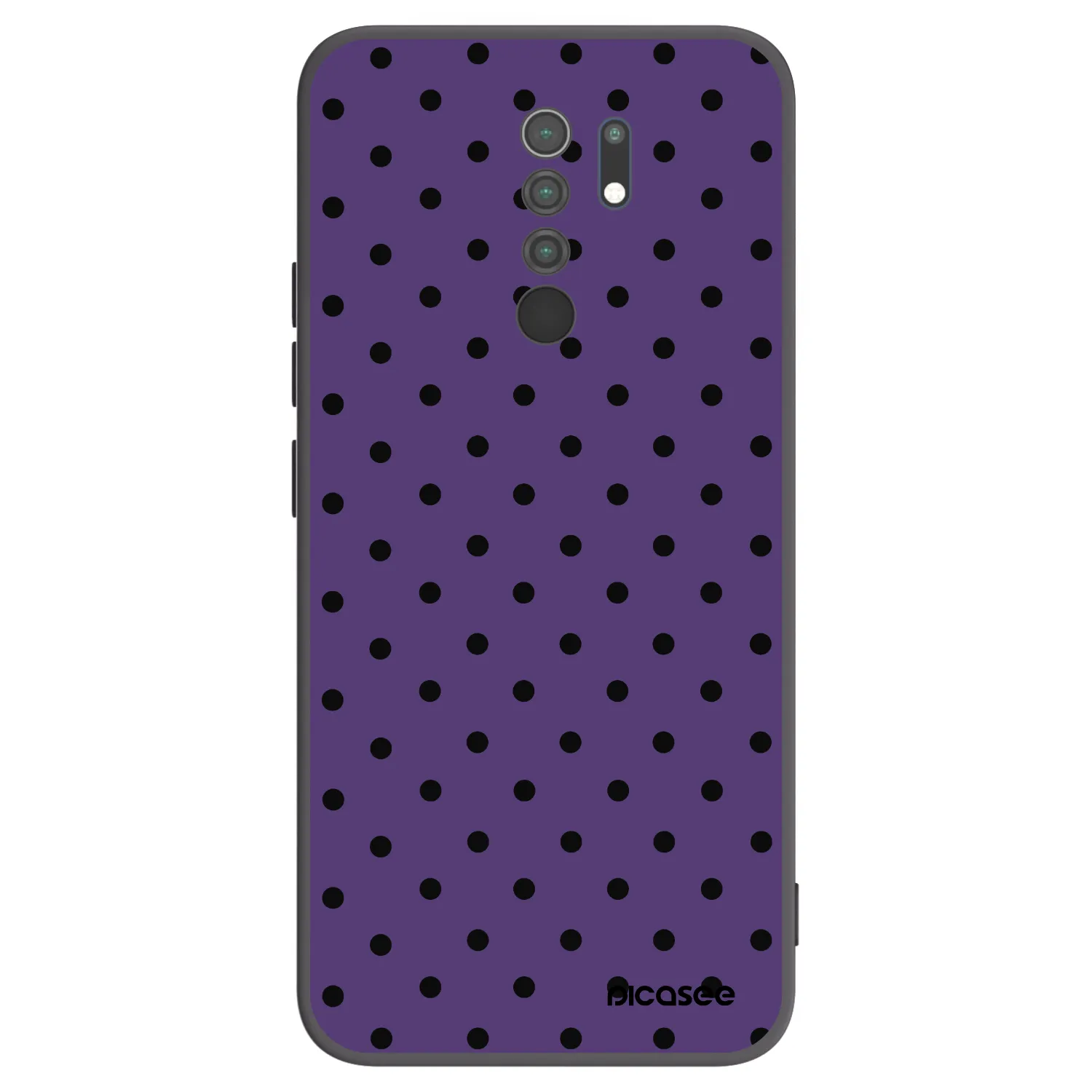 Picasee Μαύρη θήκη σιλικόνης για Xiaomi Redmi 9 - Flickers 2