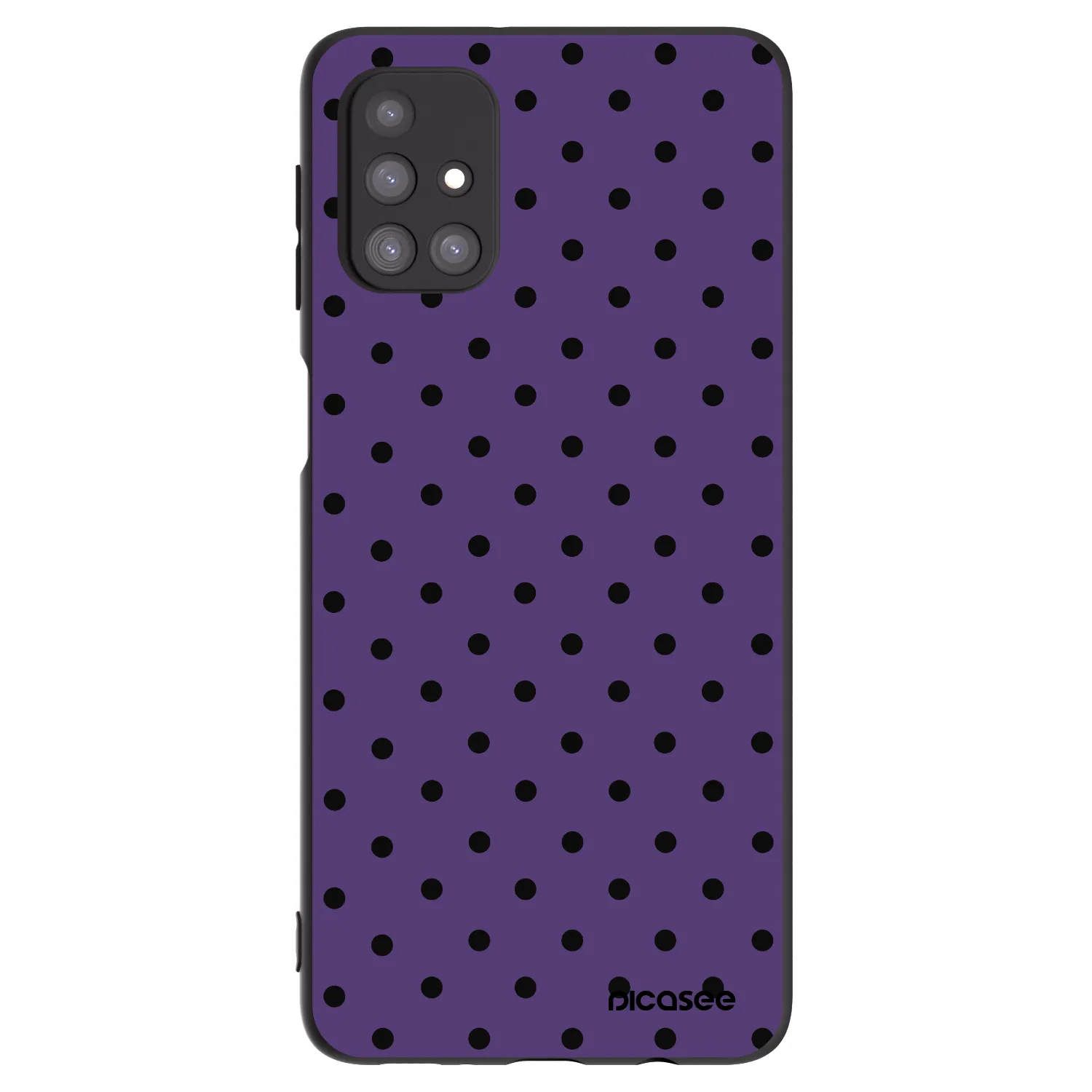 Picasee Μαύρη θήκη σιλικόνης για Samsung Galaxy M31s - Flickers 2