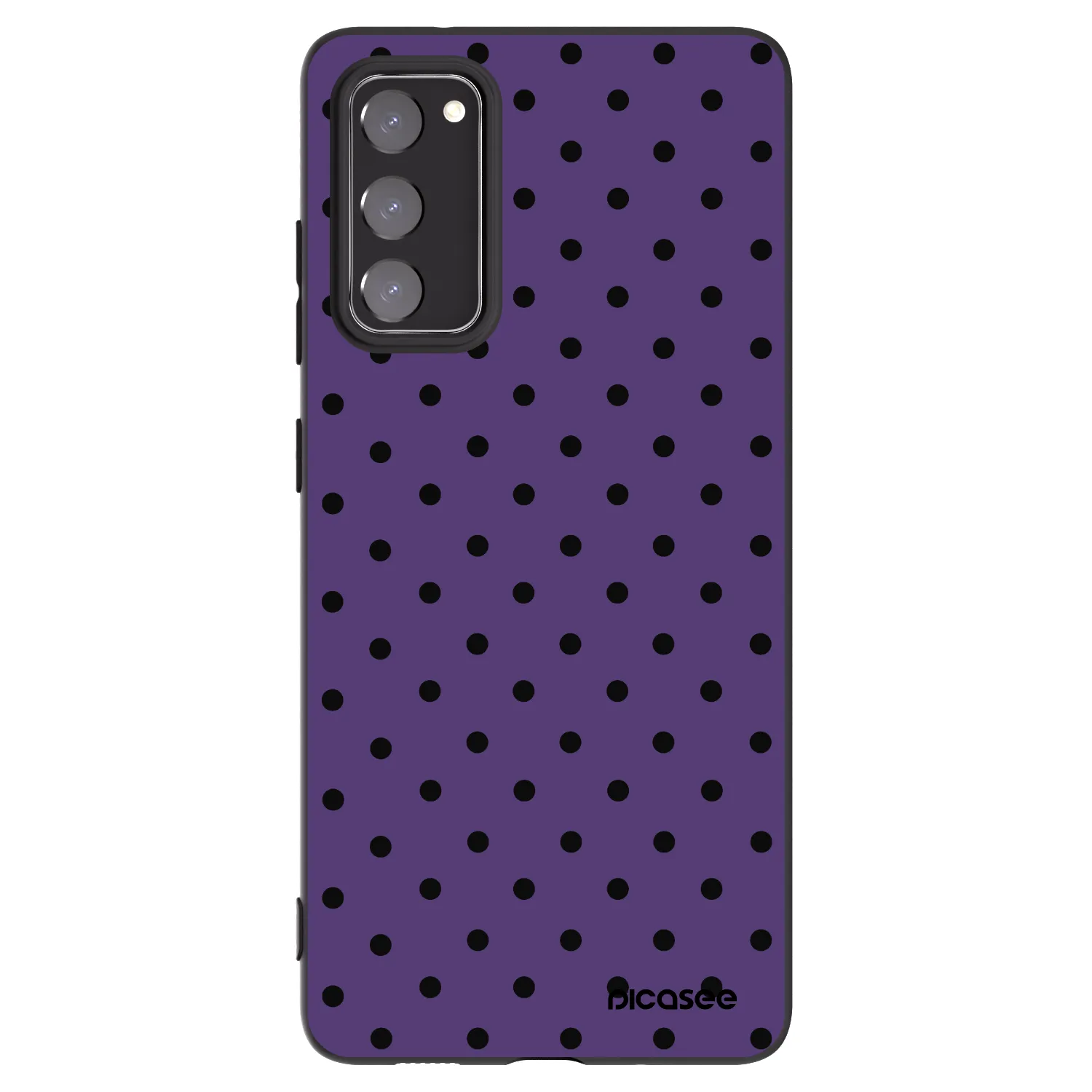 Picasee Μαύρη θήκη σιλικόνης για Samsung Galaxy S20 FE - Flickers 2