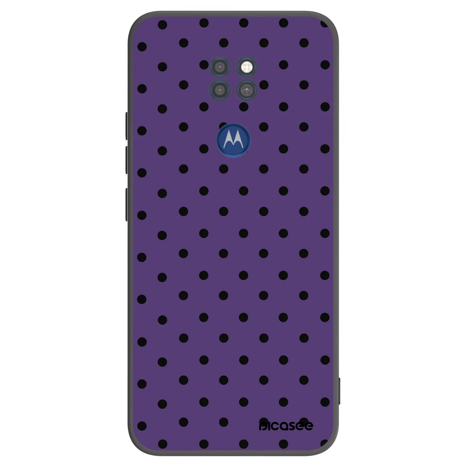 Picasee Μαύρη θήκη σιλικόνης για Motorola Moto G9 Play - Flickers 2