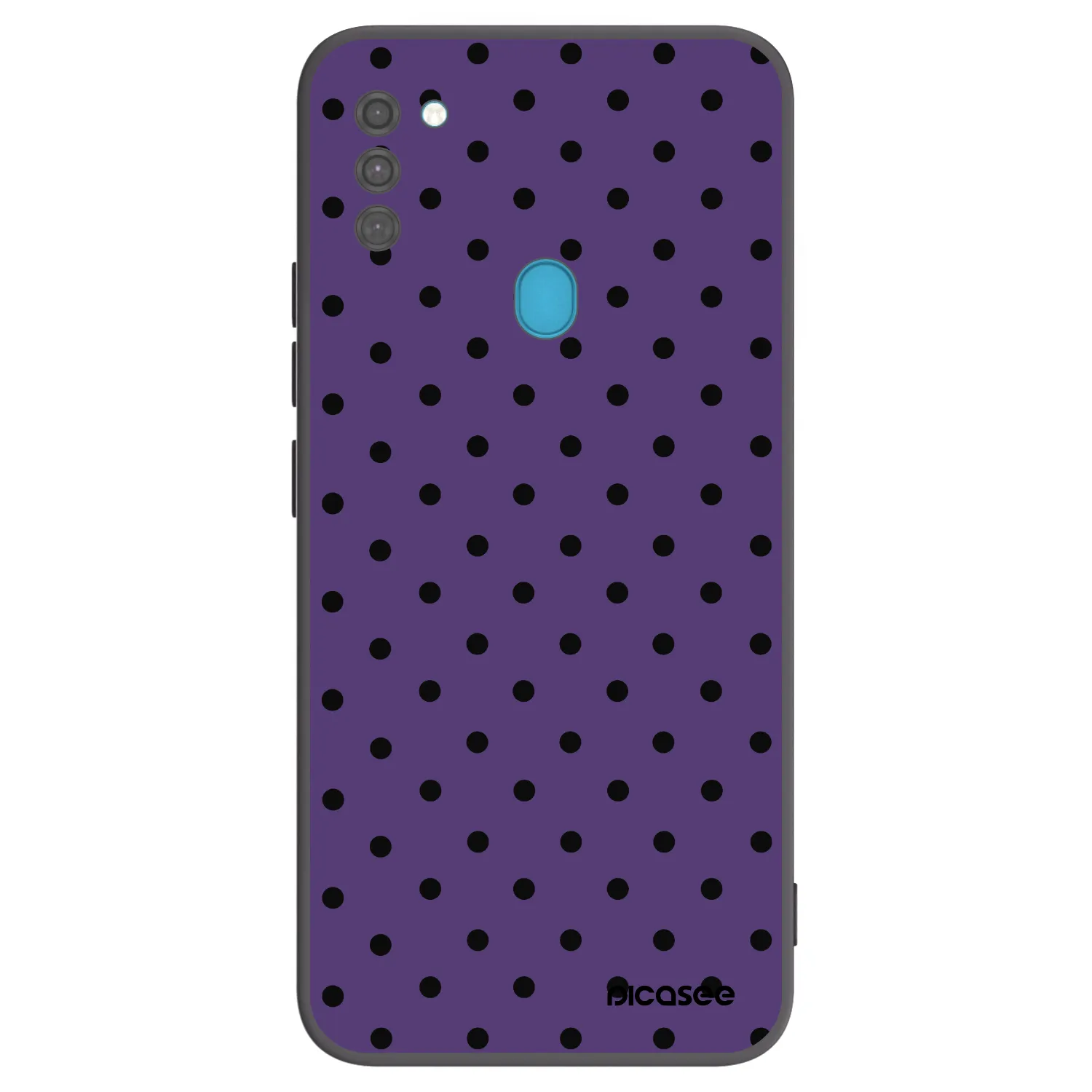 Picasee Μαύρη θήκη σιλικόνης για Samsung Galaxy M11 - Flickers 2
