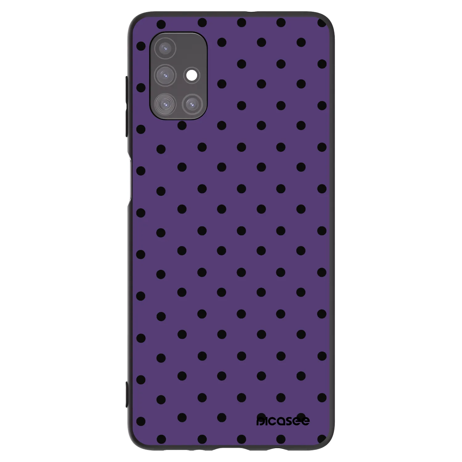 Picasee Μαύρη θήκη σιλικόνης για Samsung Galaxy M51 M515F - Flickers 2