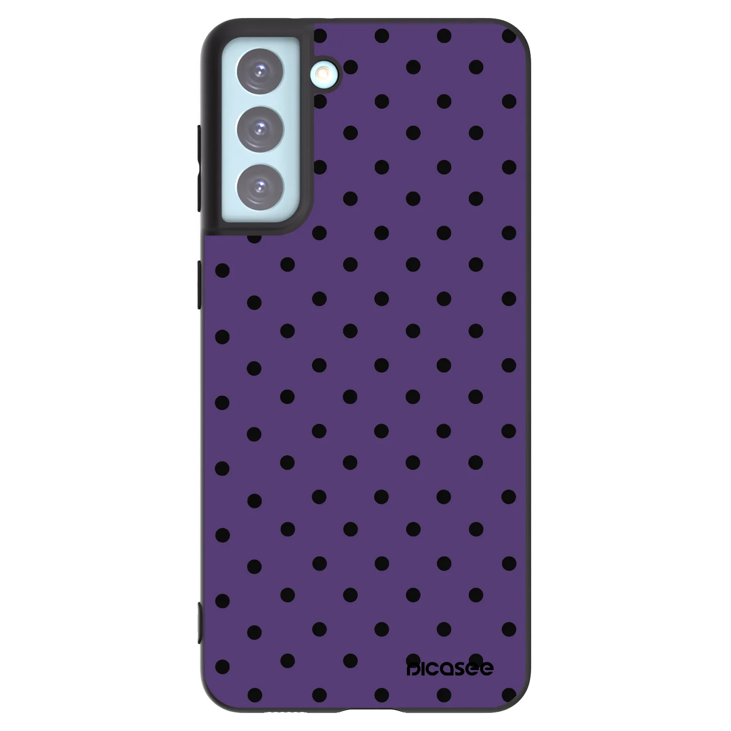 Picasee Μαύρη θήκη σιλικόνης για Samsung Galaxy S21+ 5G G996F - Flickers 2