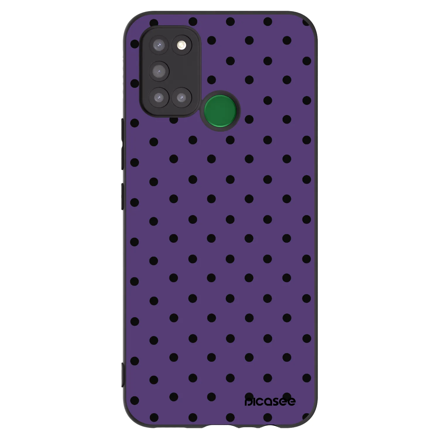 Picasee Μαύρη θήκη σιλικόνης για Realme 7i - Flickers 2