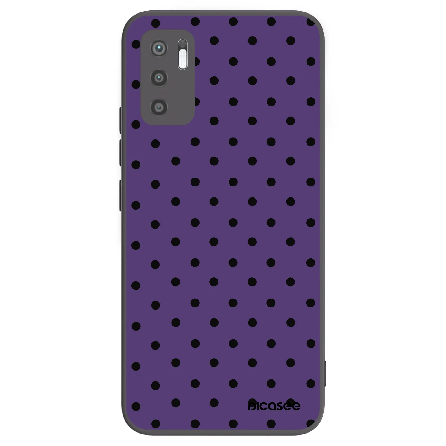 Picasee Μαύρη θήκη σιλικόνης για Xiaomi Redmi Note 10 5G - Flickers 2