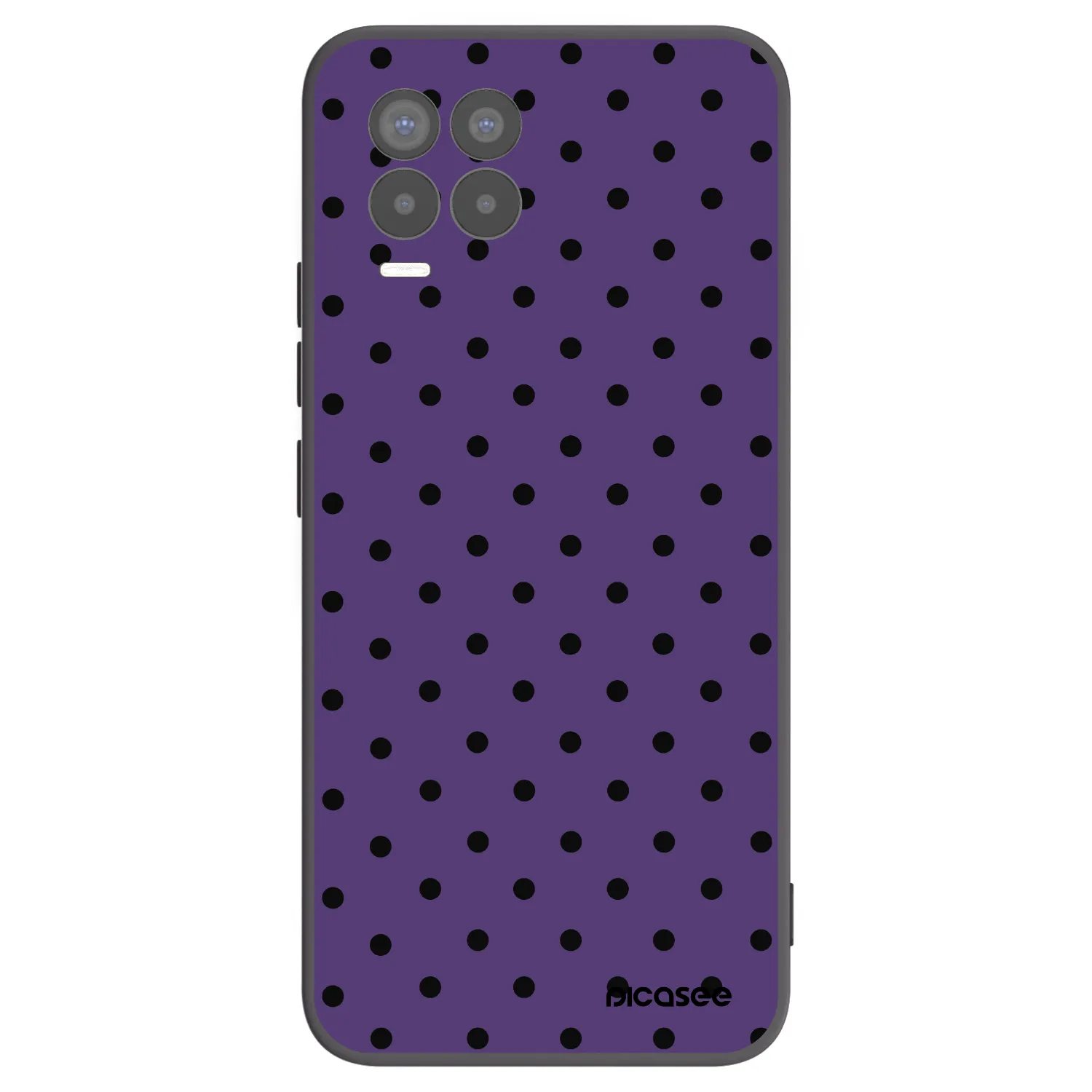Picasee Μαύρη θήκη σιλικόνης για Realme 8 Pro - Flickers 2