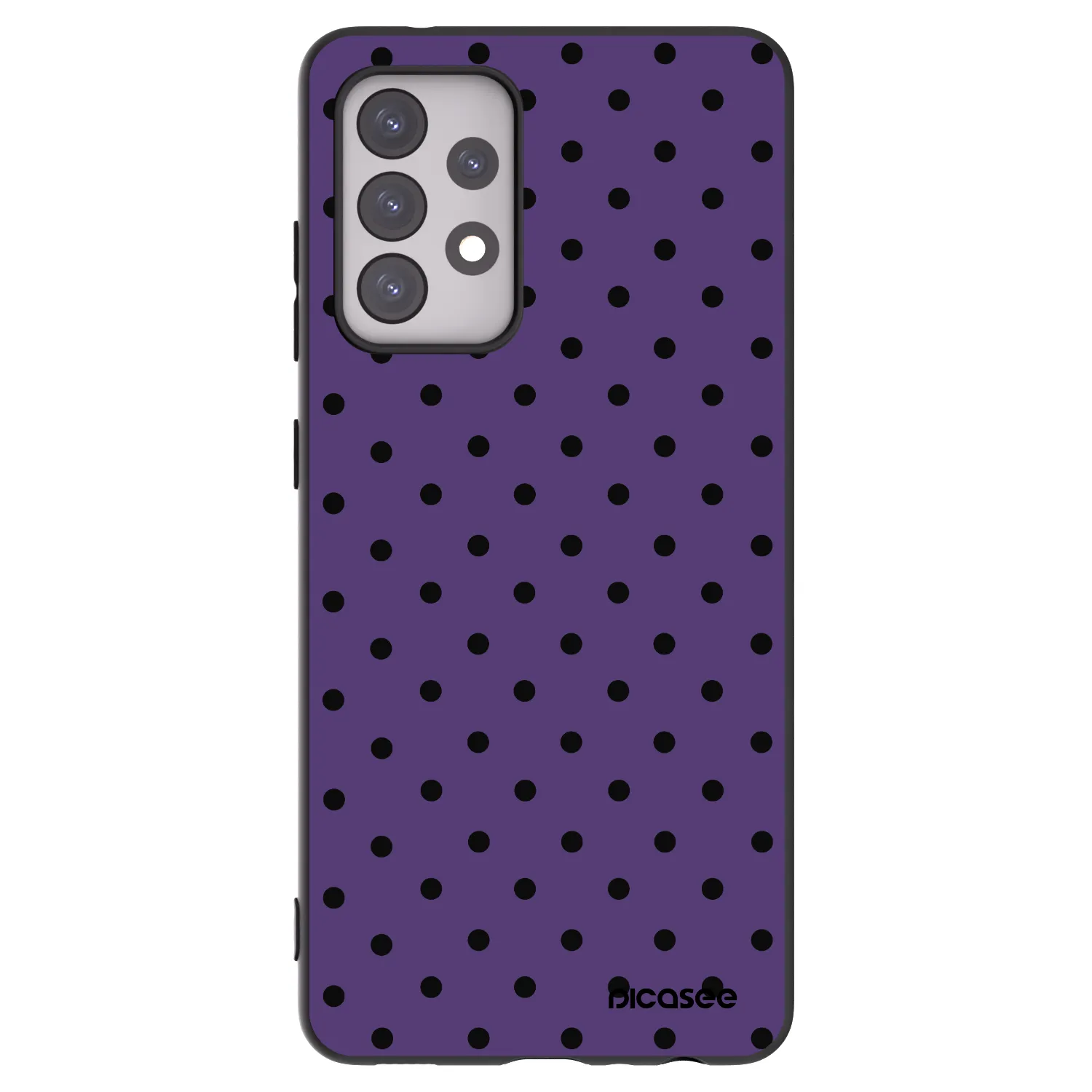 Picasee Μαύρη θήκη σιλικόνης για Samsung Galaxy A52s 5G A528B - Flickers 2