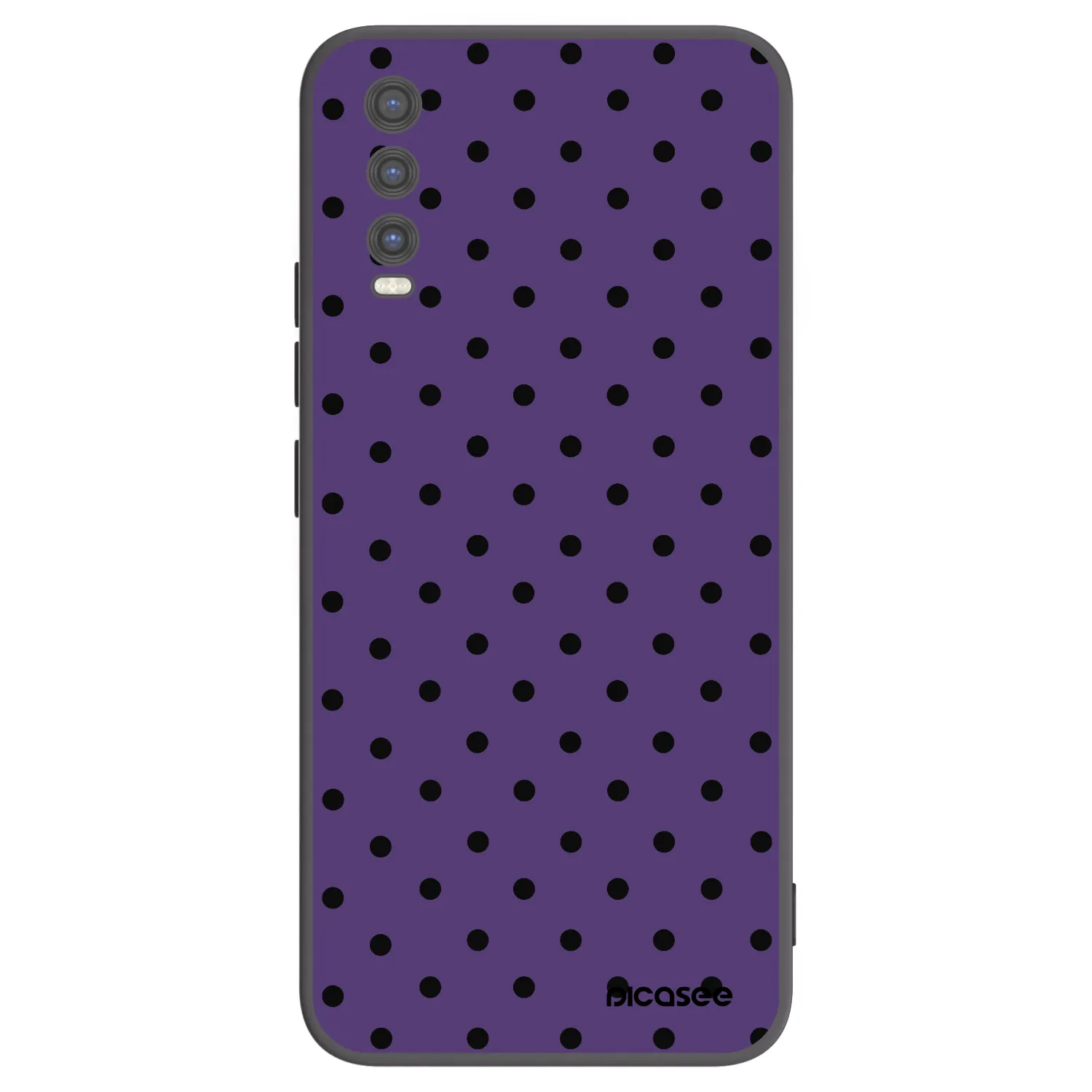 Picasee Μαύρη θήκη σιλικόνης για Vivo Y20s - Flickers 2