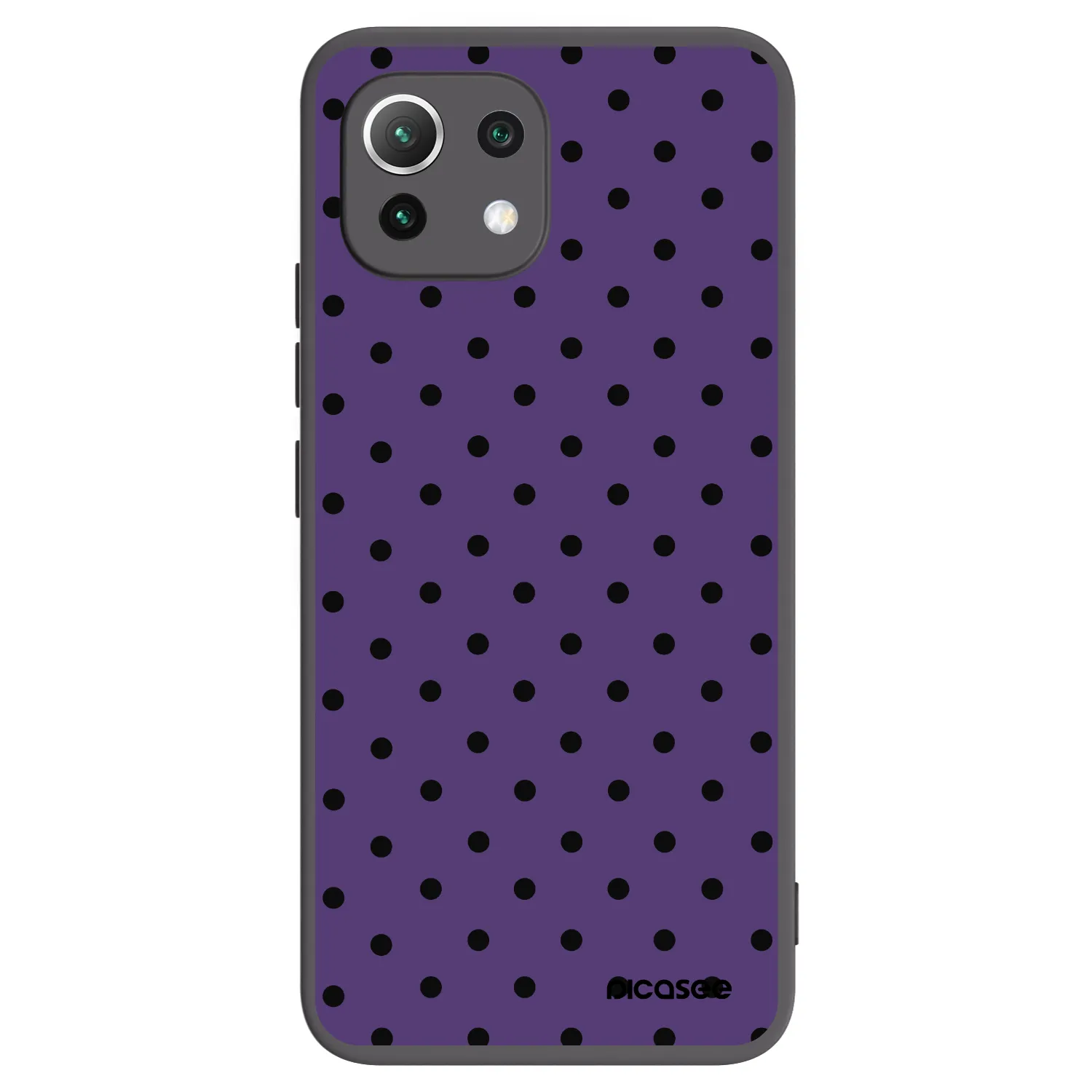 Picasee Μαύρη θήκη σιλικόνης για Xiaomi 11 Lite 5G NE - Flickers 2