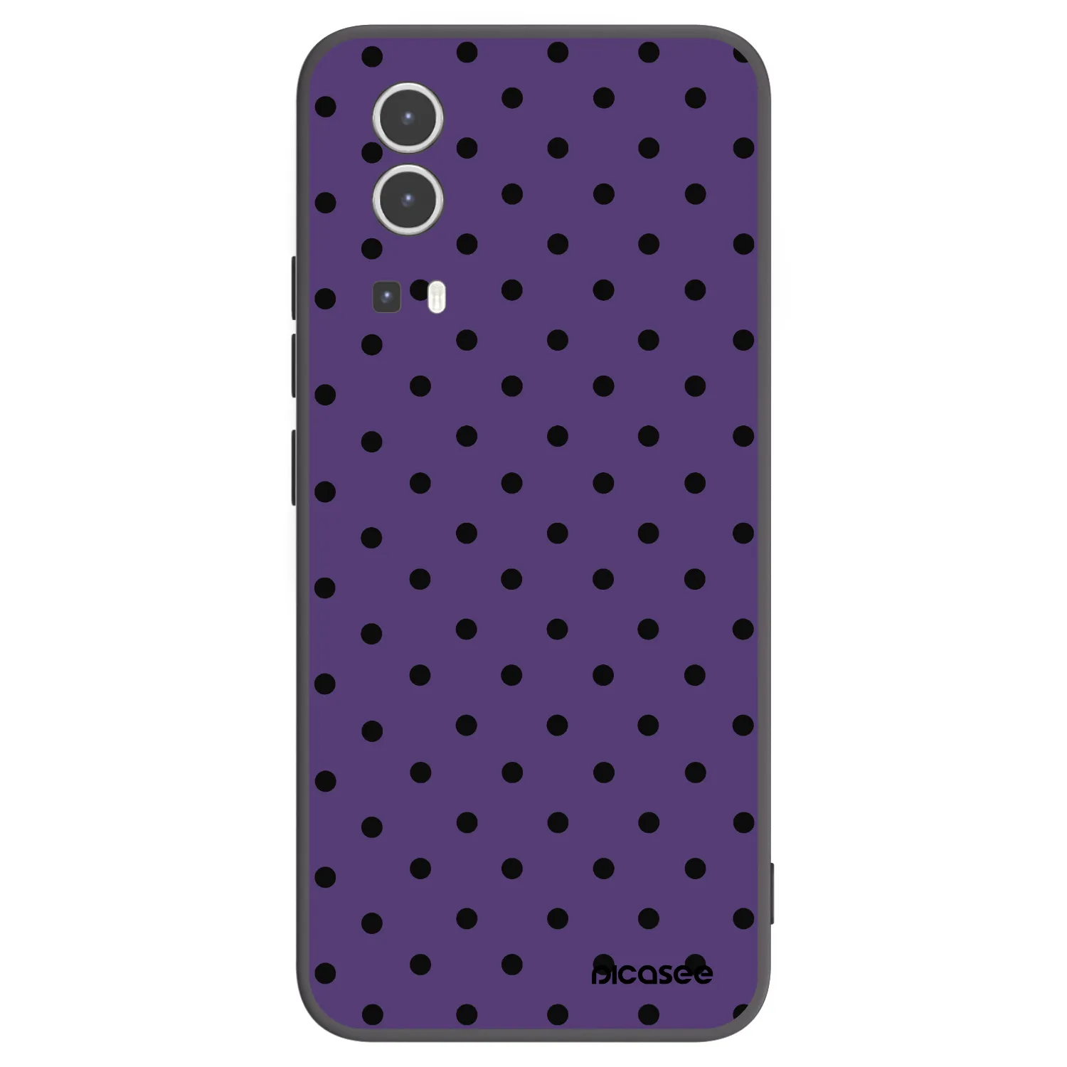 Picasee Μαύρη θήκη σιλικόνης για Vivo Y72 5G - Flickers 2