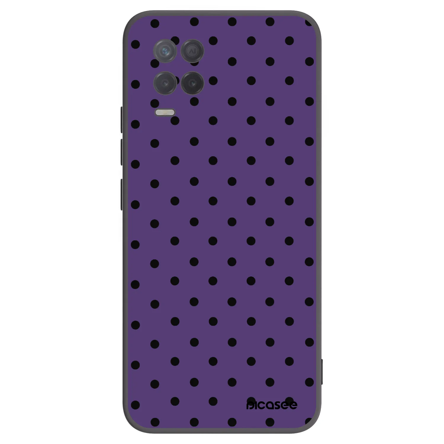 Picasee Μαύρη θήκη σιλικόνης για Realme 8 5G - Flickers 2
