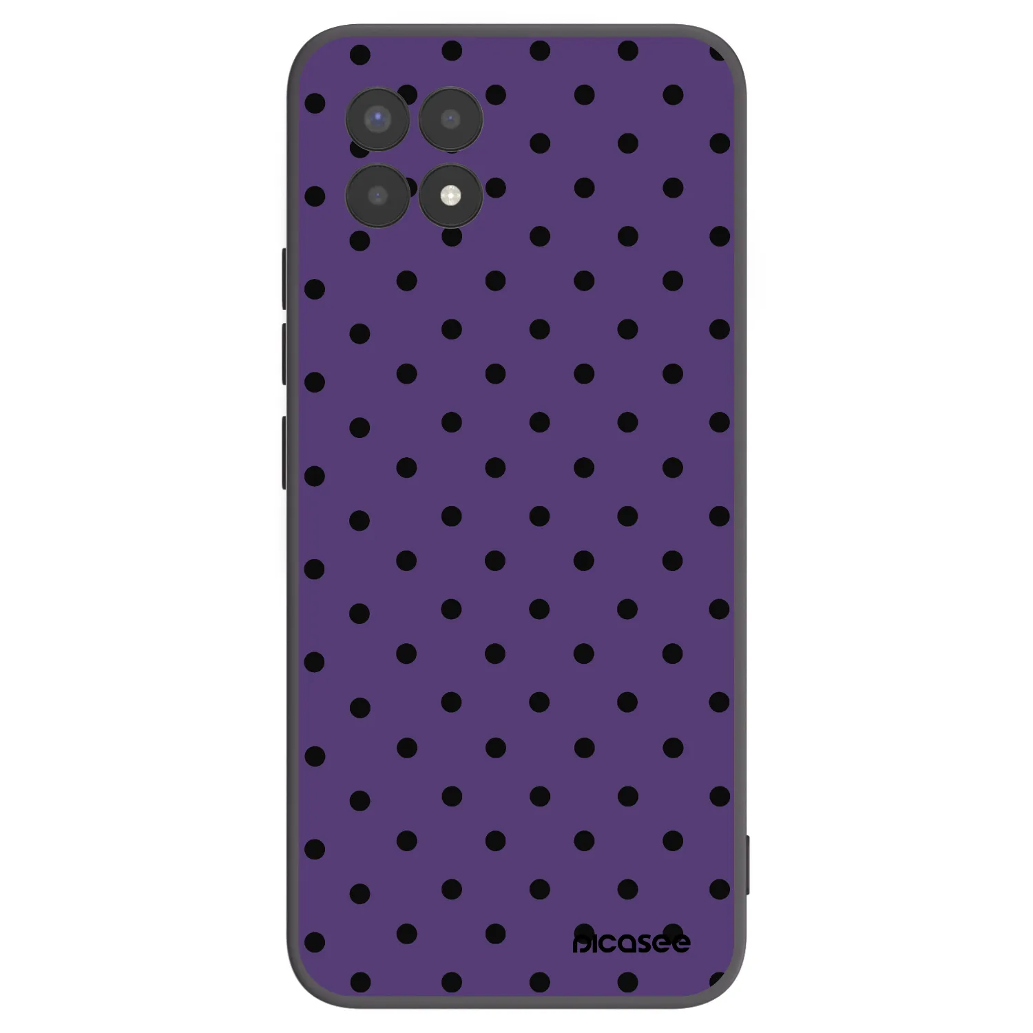Picasee Μαύρη θήκη σιλικόνης για Realme 8i - Flickers 2